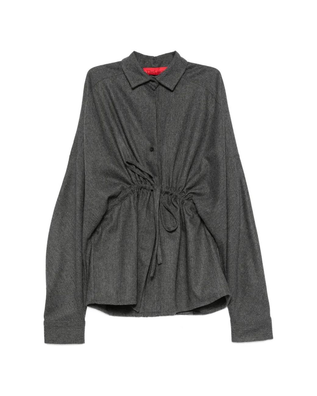 Thelatest Gray E-Dalida Drawstring-Waist Shirt