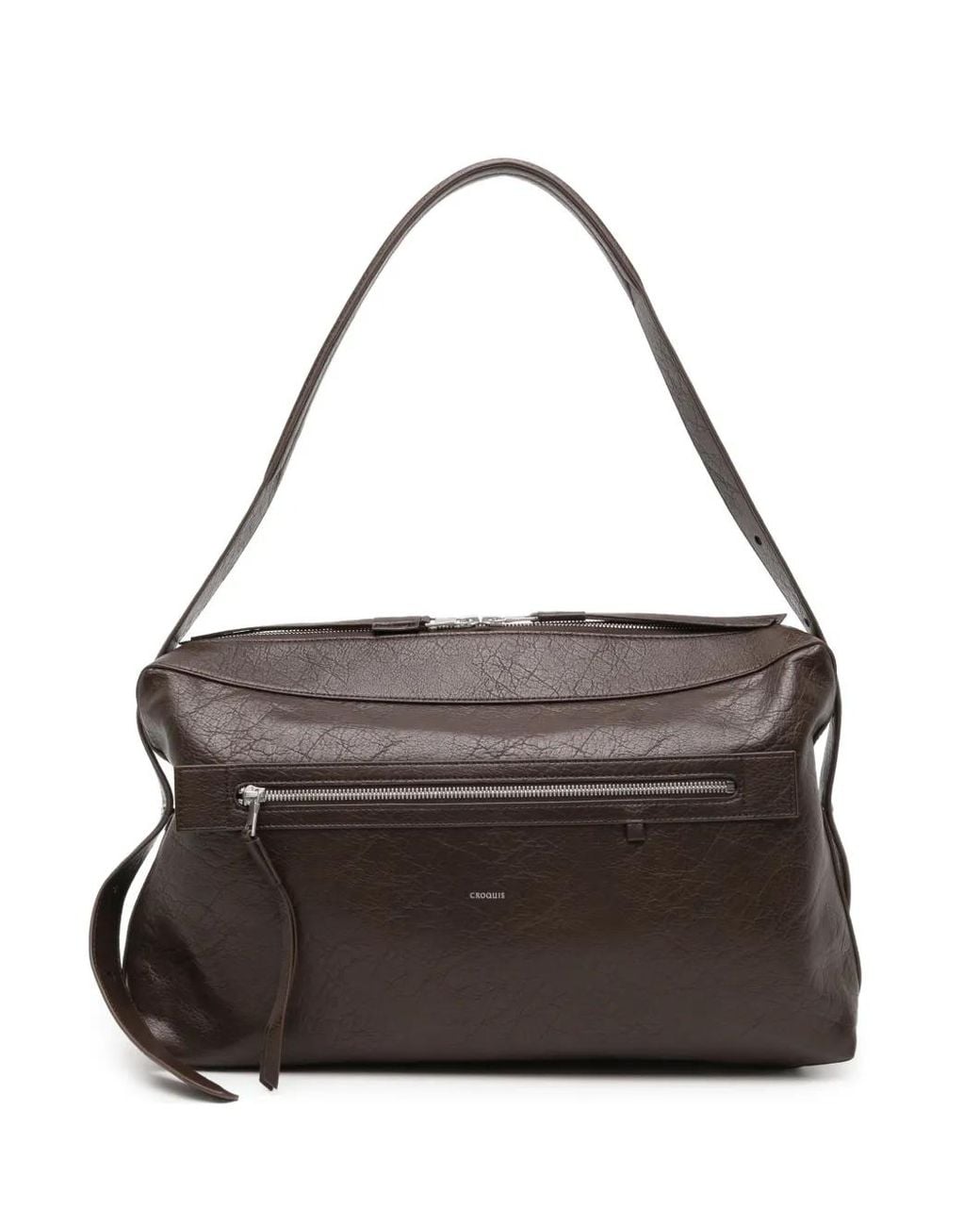 CROQUIS Black Minimalist Shoulder Bag for men