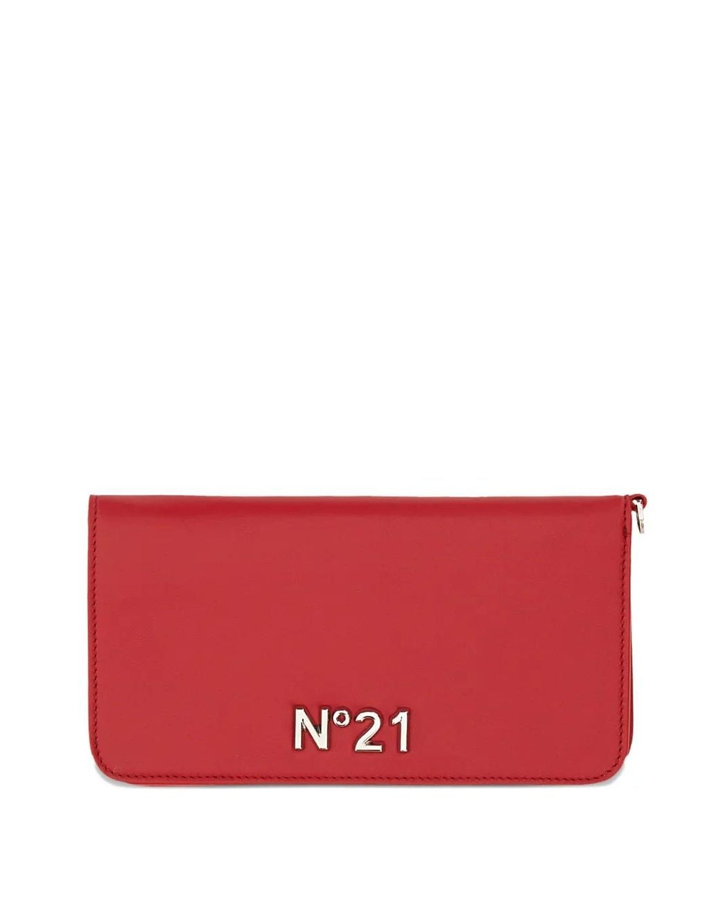 N°21 Red Logo-Plaquer Wallet