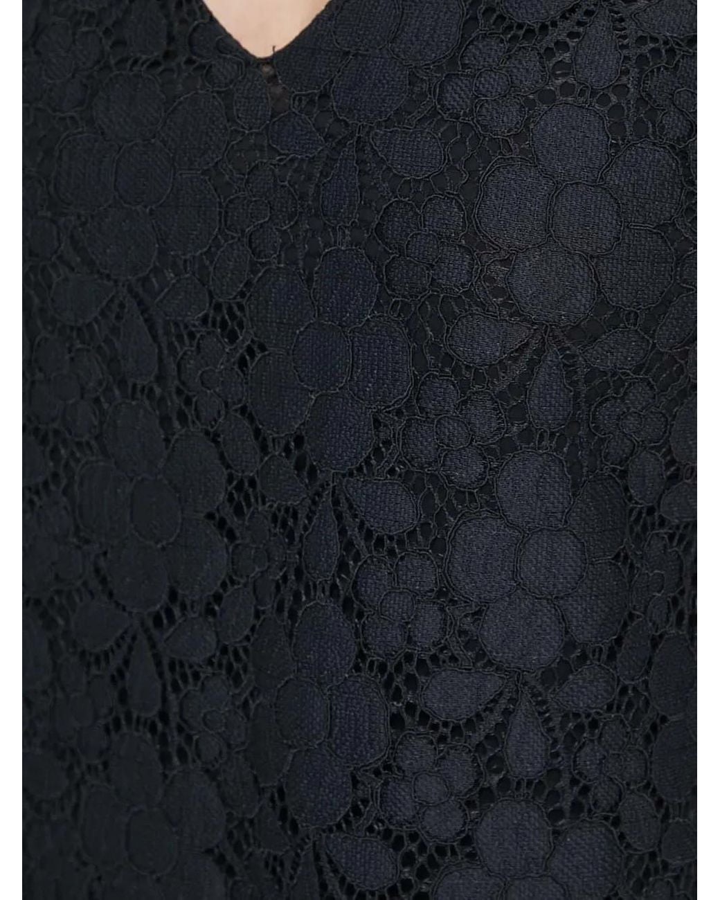 Desigual Black Floral-Lace Mini Day Dress