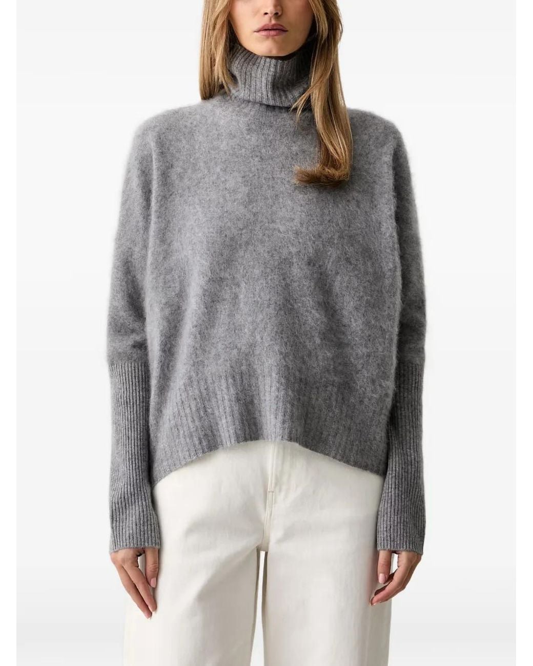 ViCOLO Gray Pullover Mit Rollkragen