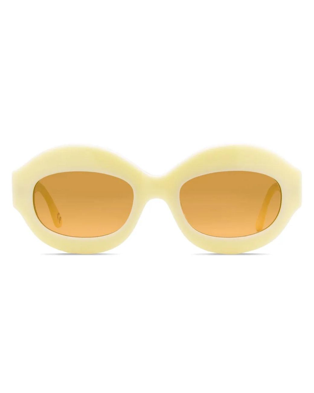Marni Yellow Lunettes De Soleil Ovales Ik Kil Cenote
