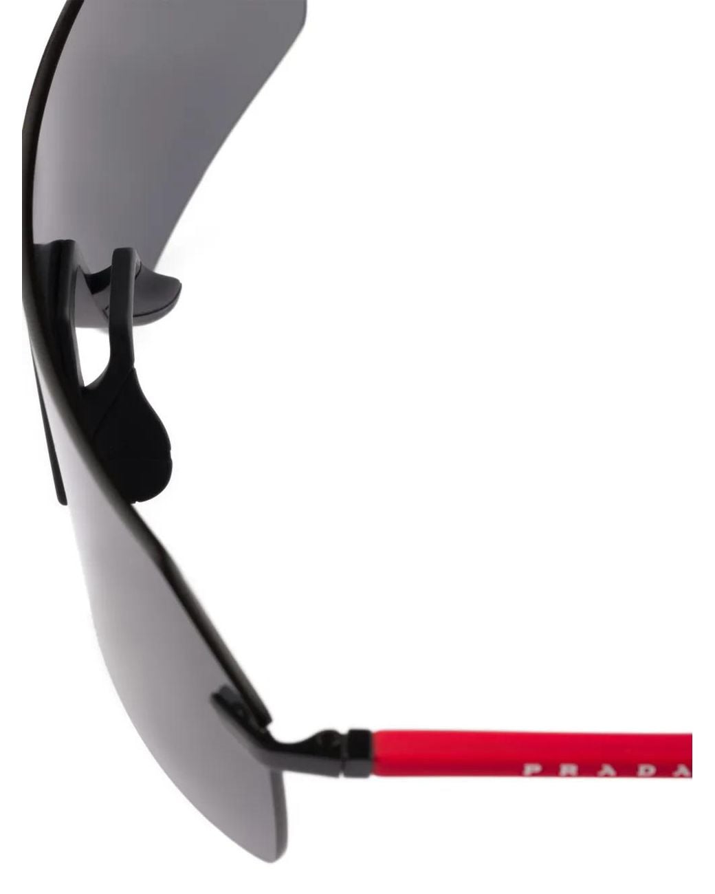 Prada Gray Linea Rossa Sunglasses for men