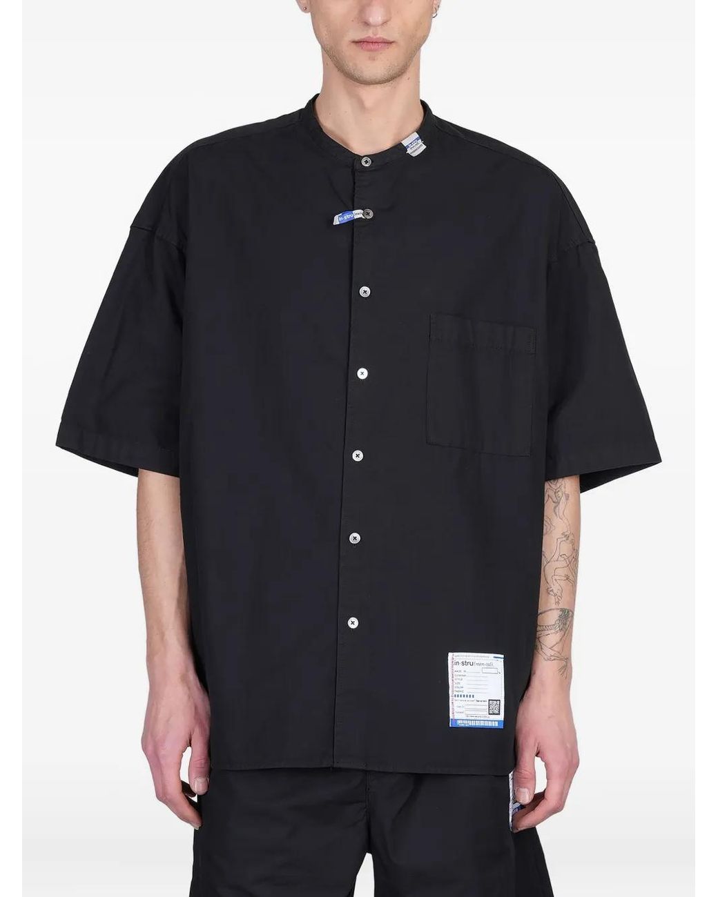 Maison Mihara Yasuhiro Black Cotton Shirt for men