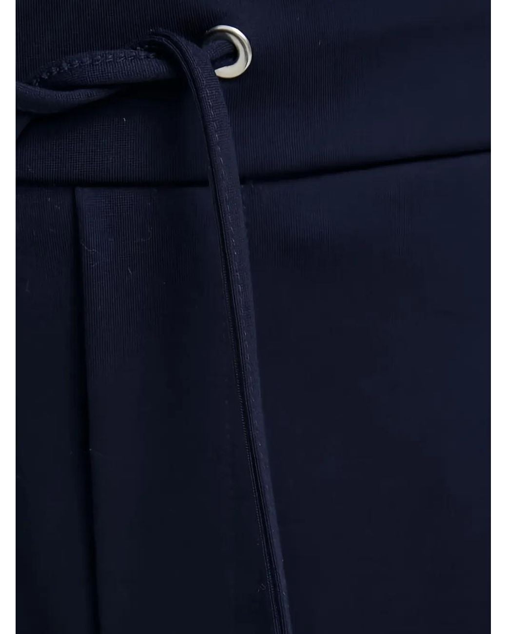 Benetton Blue Drawstring Pleated Trousers