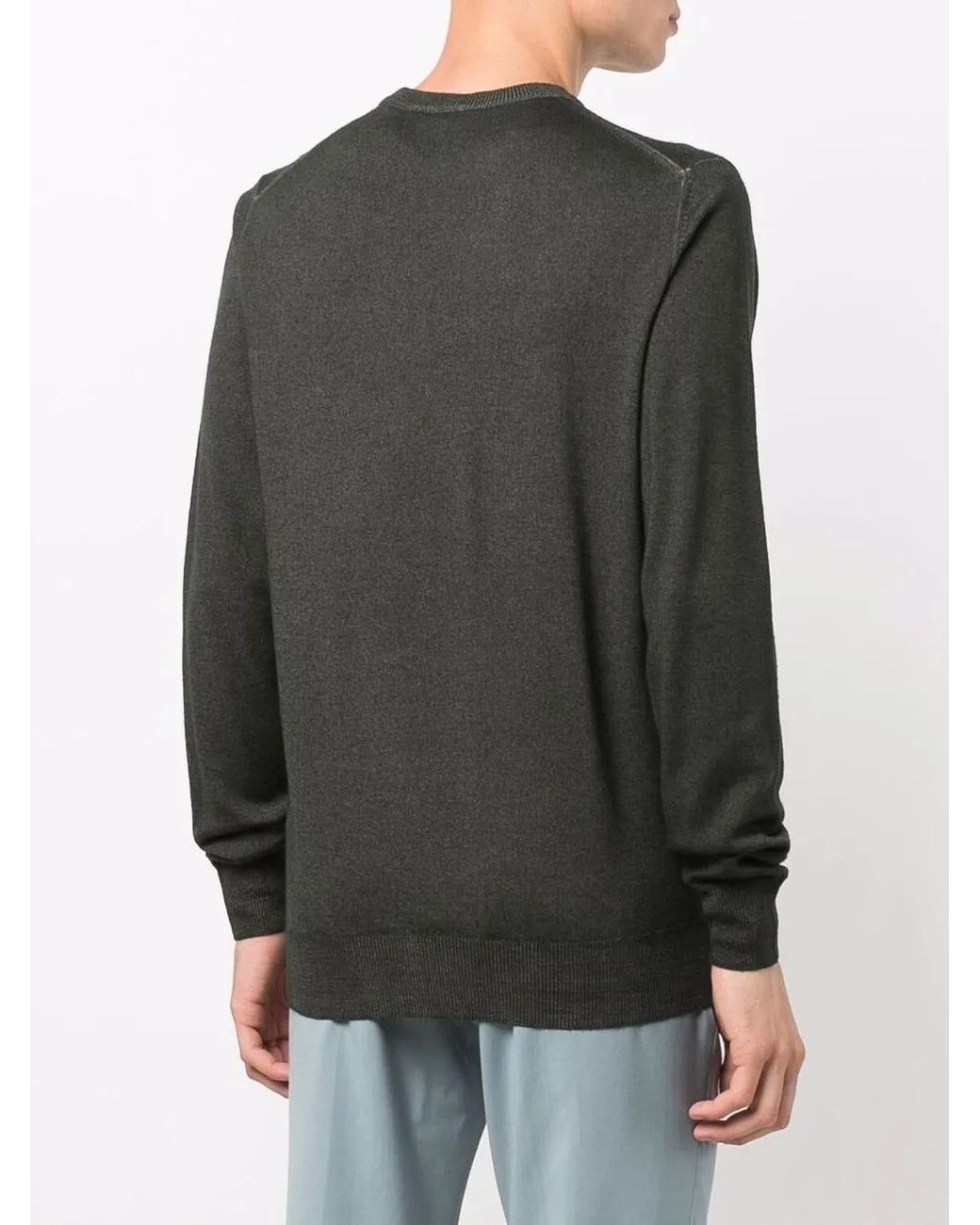 Etro Green Embroidered-Logo Jumper for men