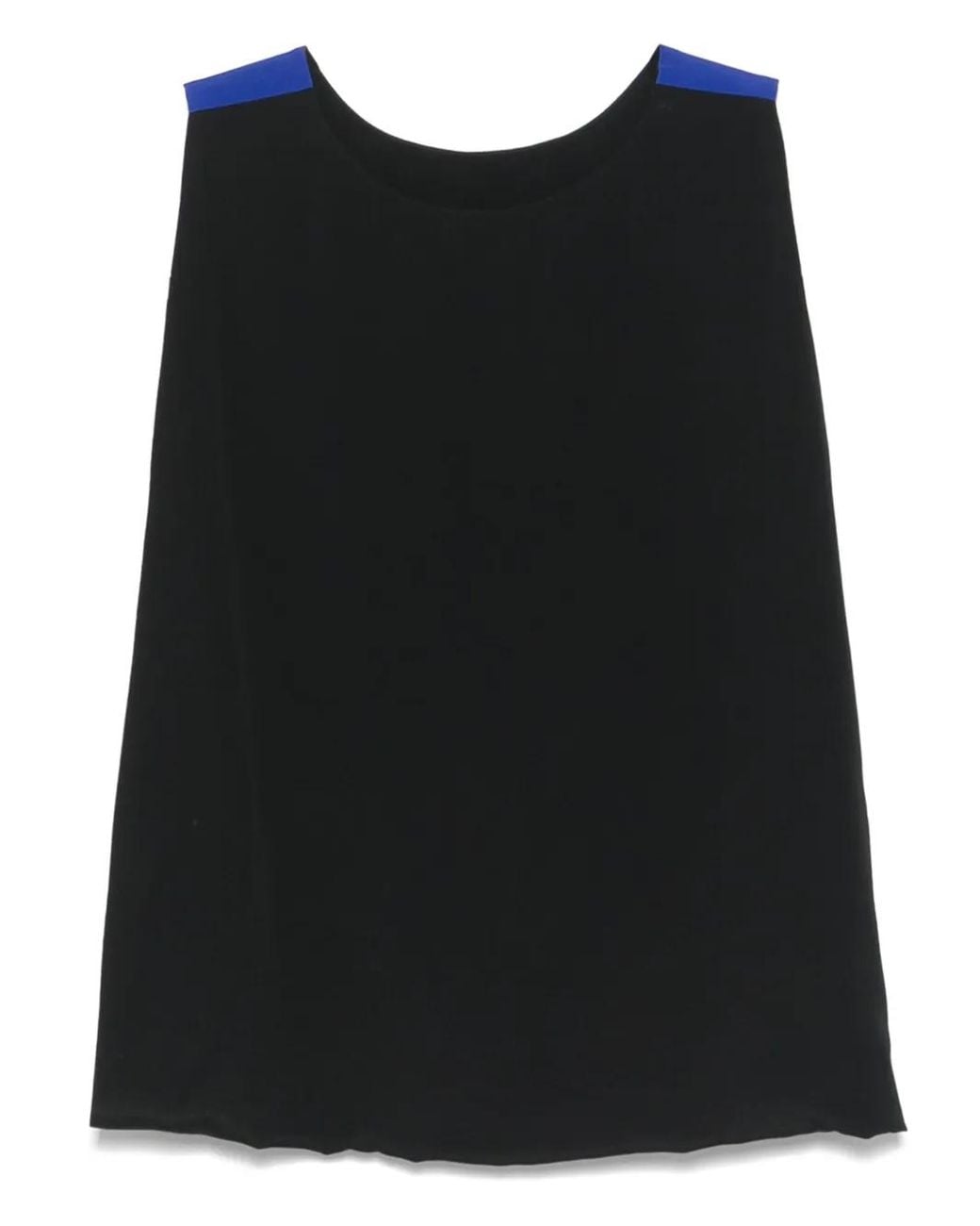 MSGM Blue Bi-Colour Top