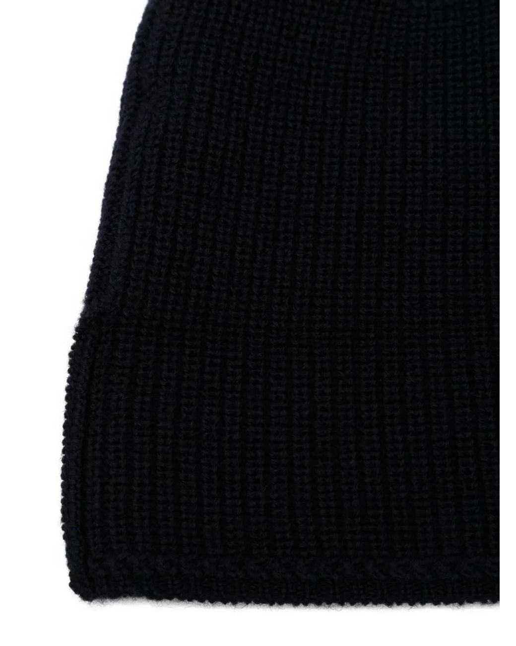 Norse Projects Black Ribbed Beanie for men