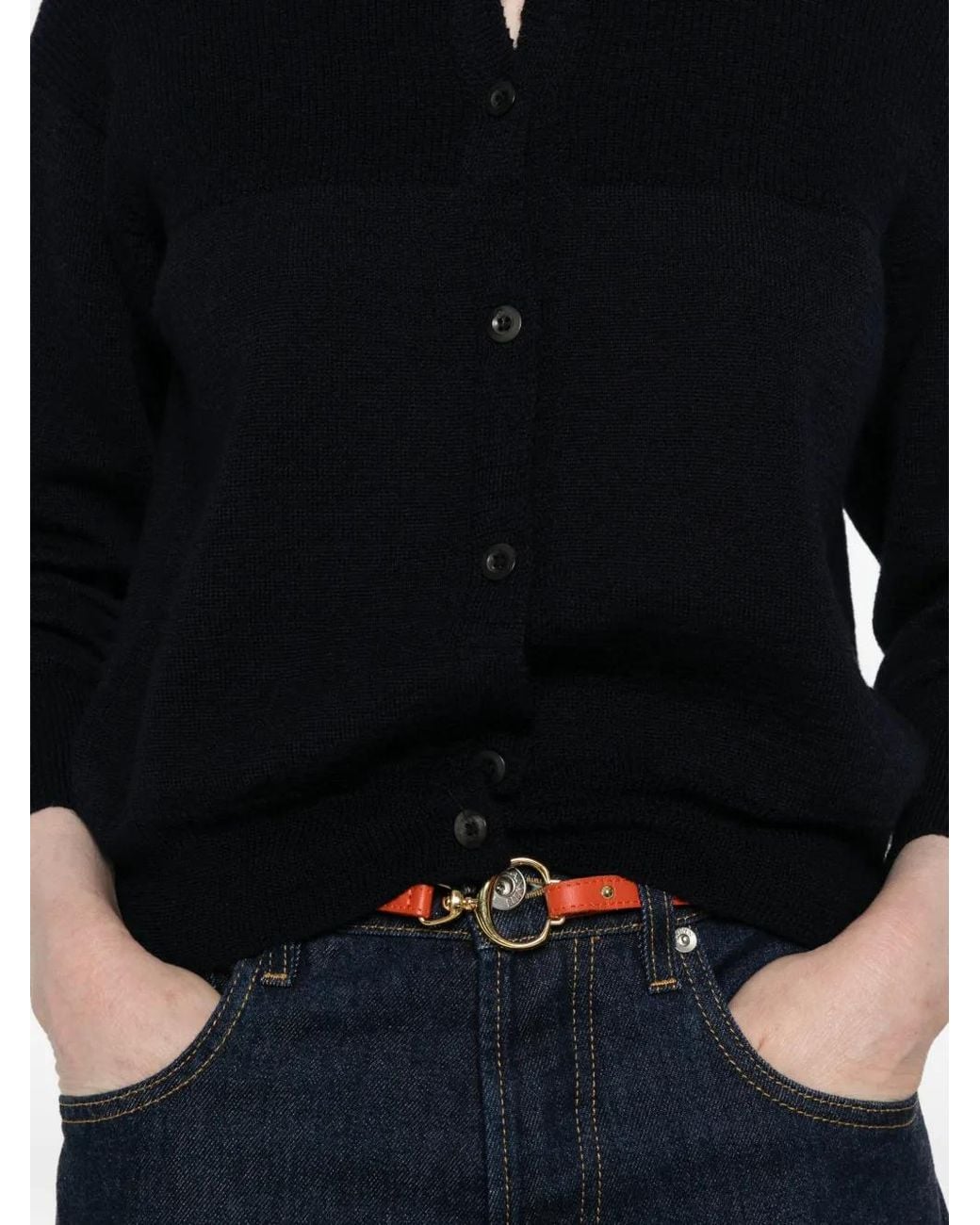 MHL by Margaret Howell Black Buttoned Cardigan