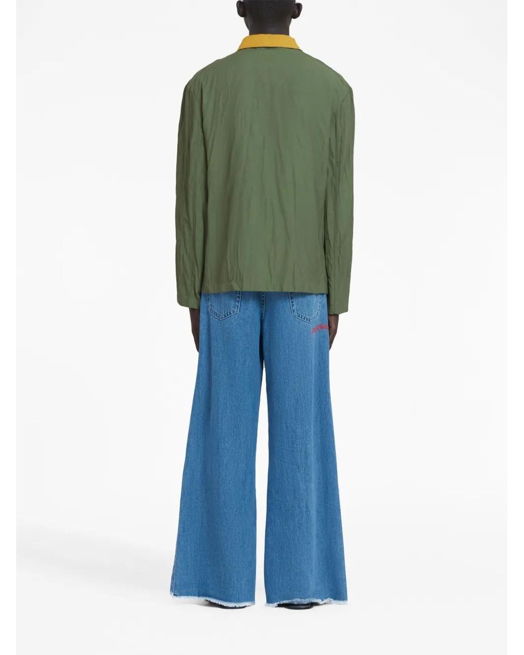 Marni Shirtjack Met Logopatch in het Green voor heren
