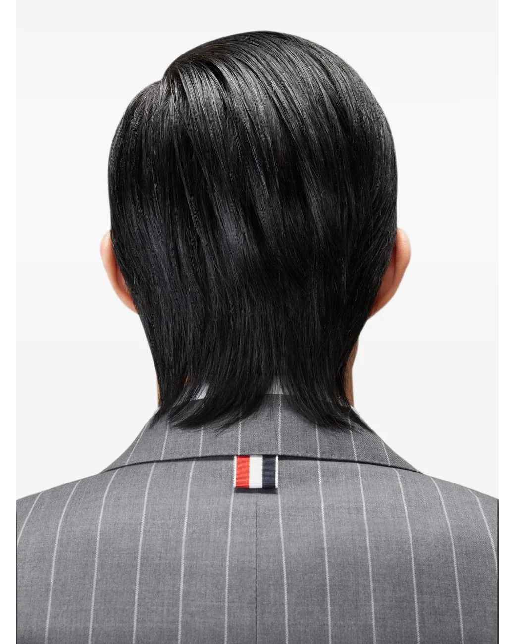 Thom Browne Gray Flannel Chalk Stripe Sportcoat for men