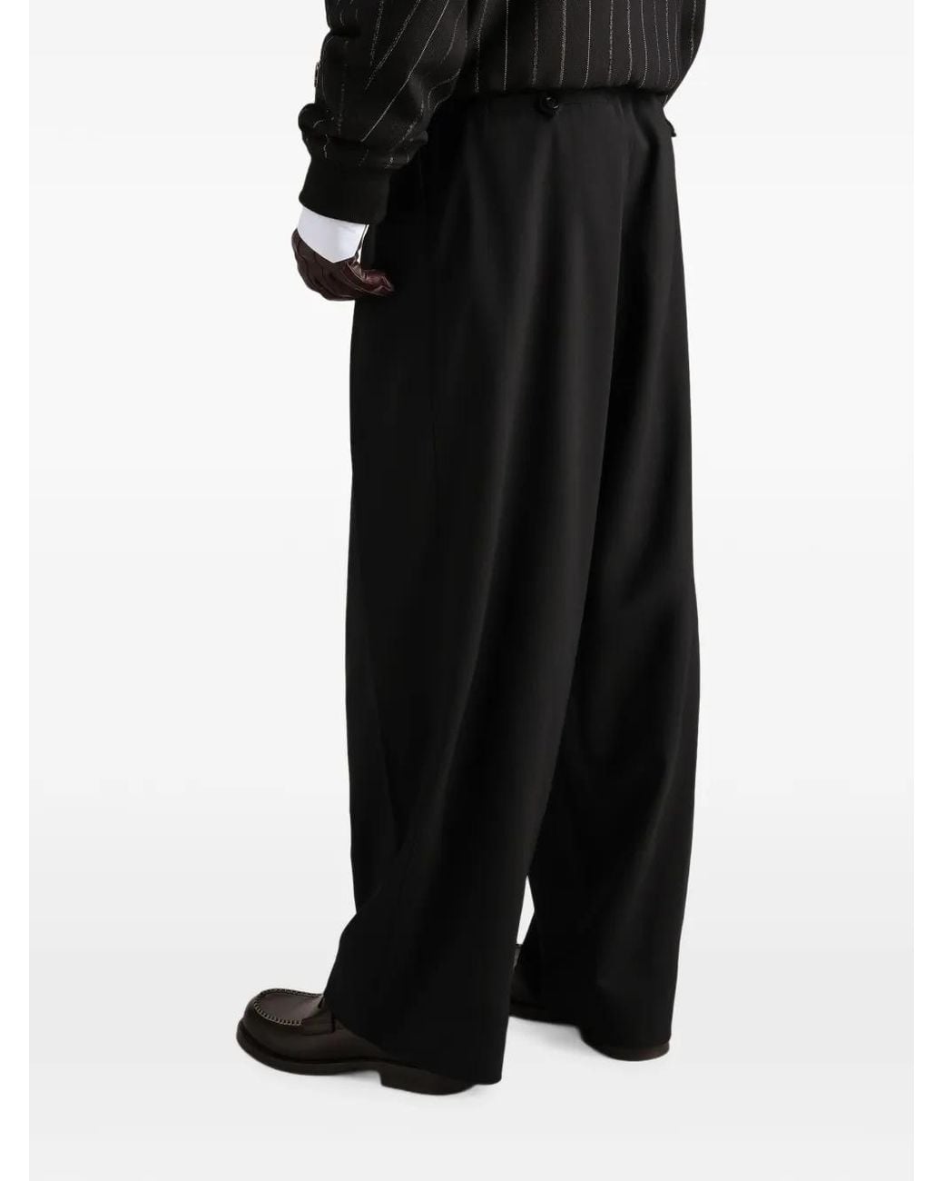 Dolce & Gabbana Black Exclusive Gabardine Trousers for men