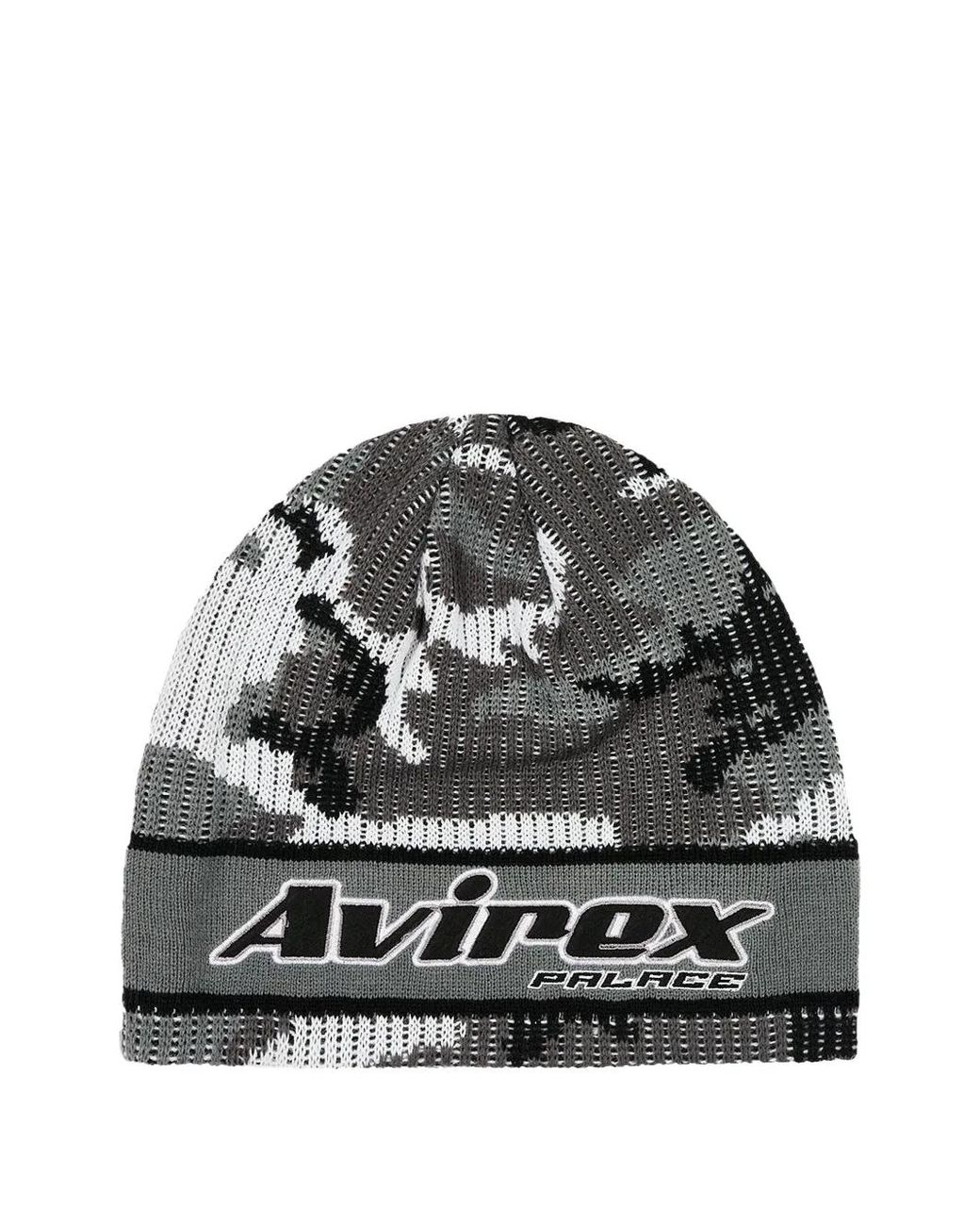 メンズ Palace X Avirex Nein Cuff ロゴ ビーニー グレー | Lyst