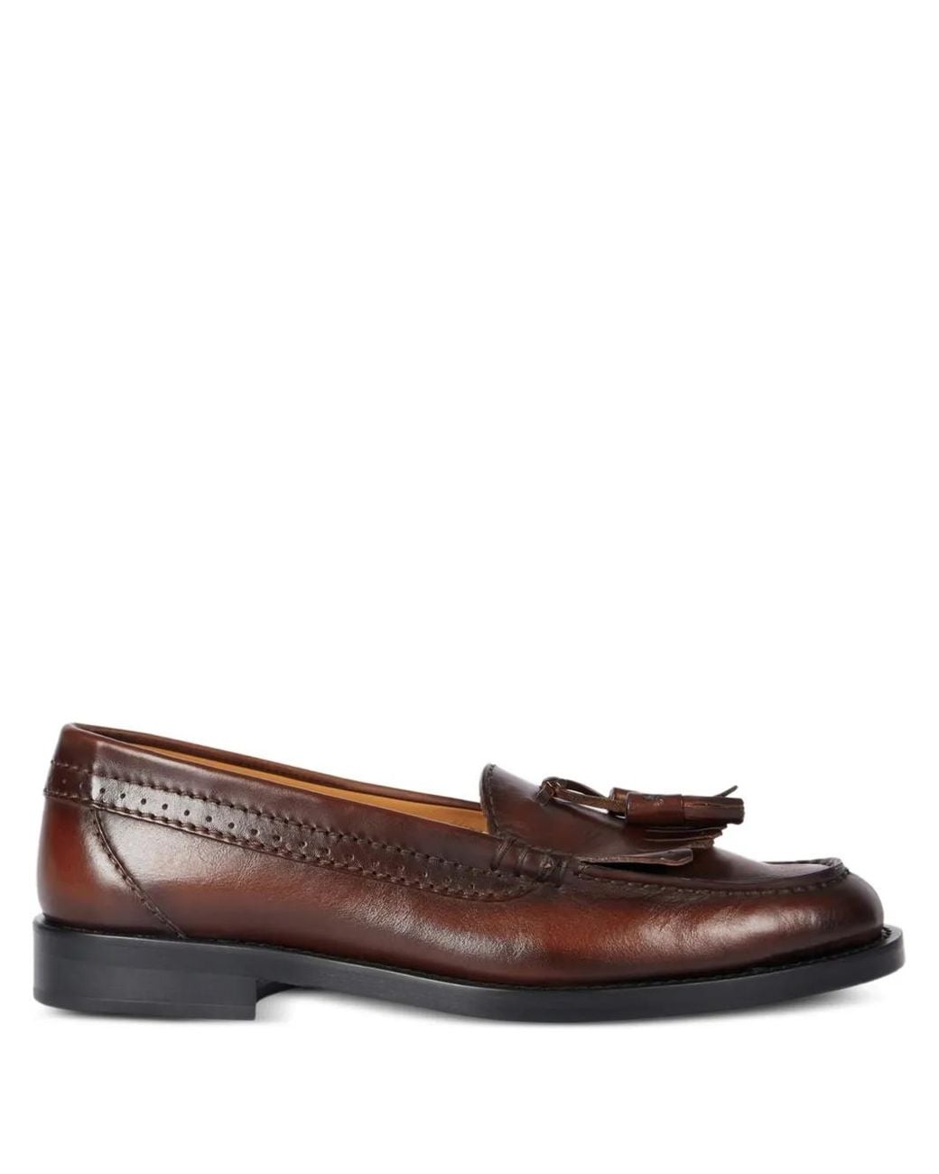 Paul Smith Brown Tassel-Detail Leather Loafers for men