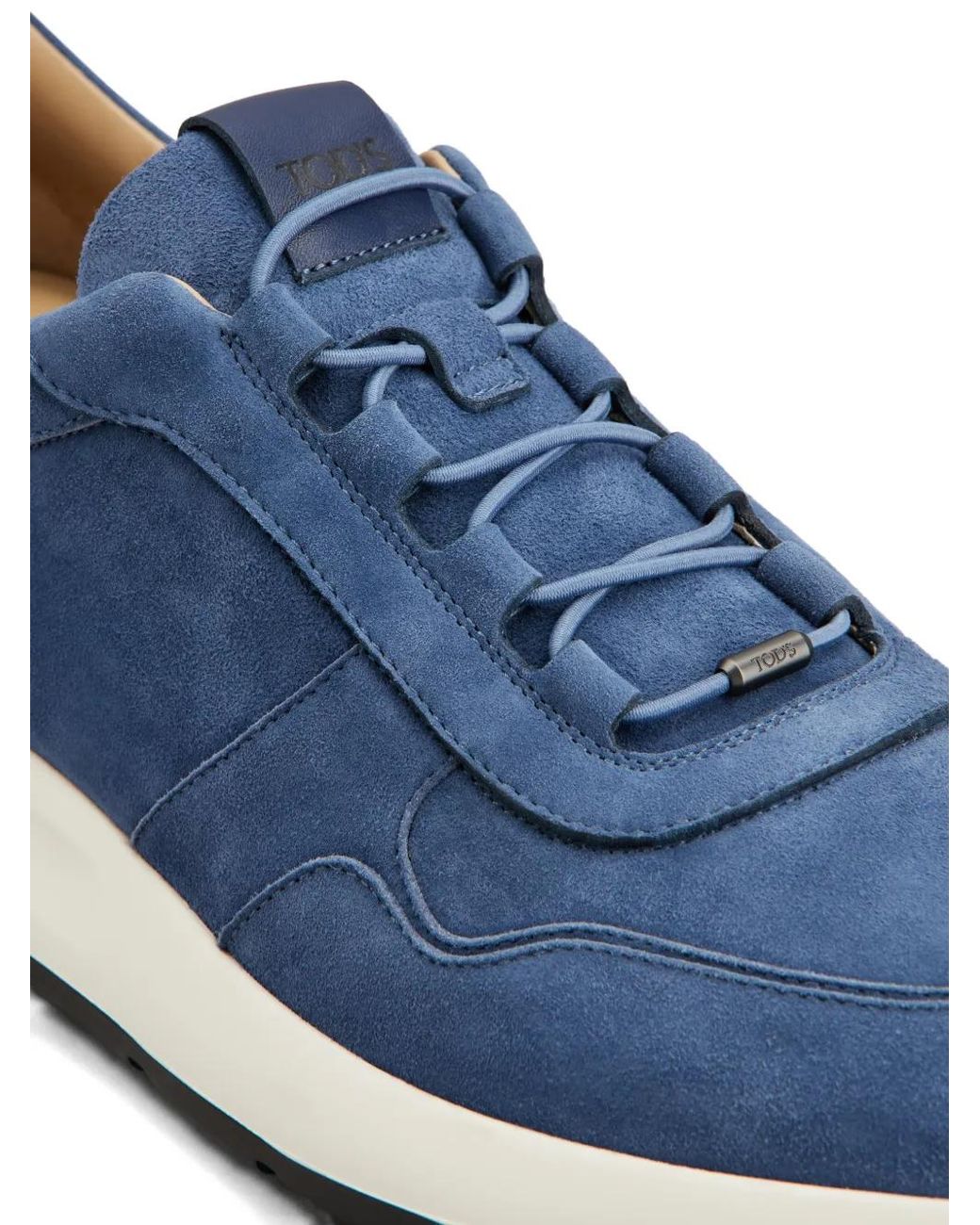 Tod's Blue Dot Suede Lace-Up Sneakers for men