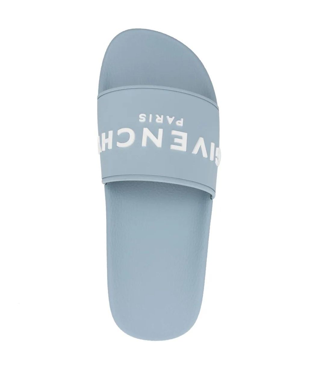 Givenchy White Logo-Embossed Slides for men