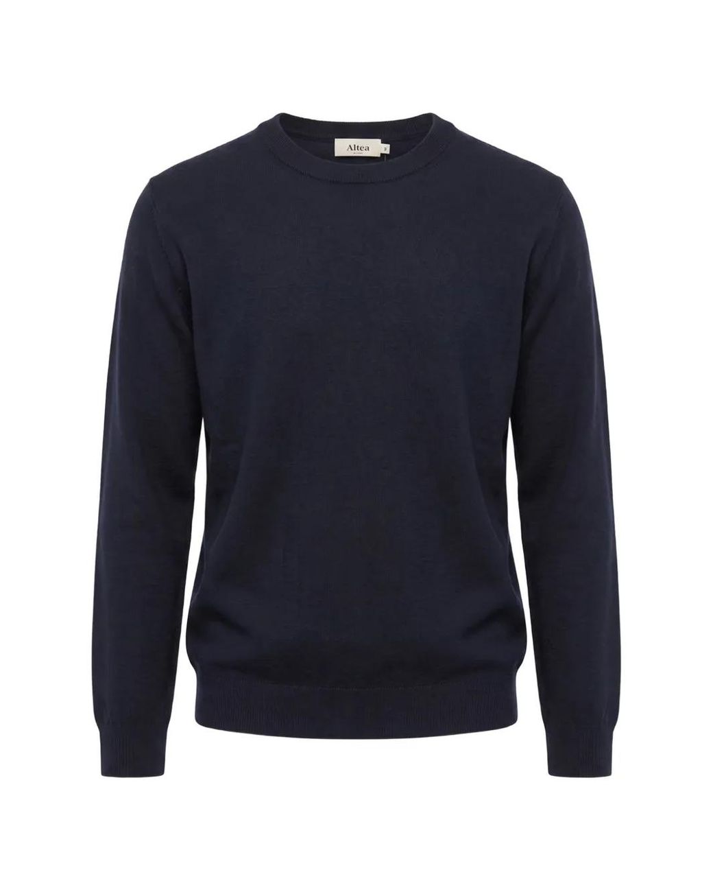 Altea Blue Crew-Neck Wool Sweater for men
