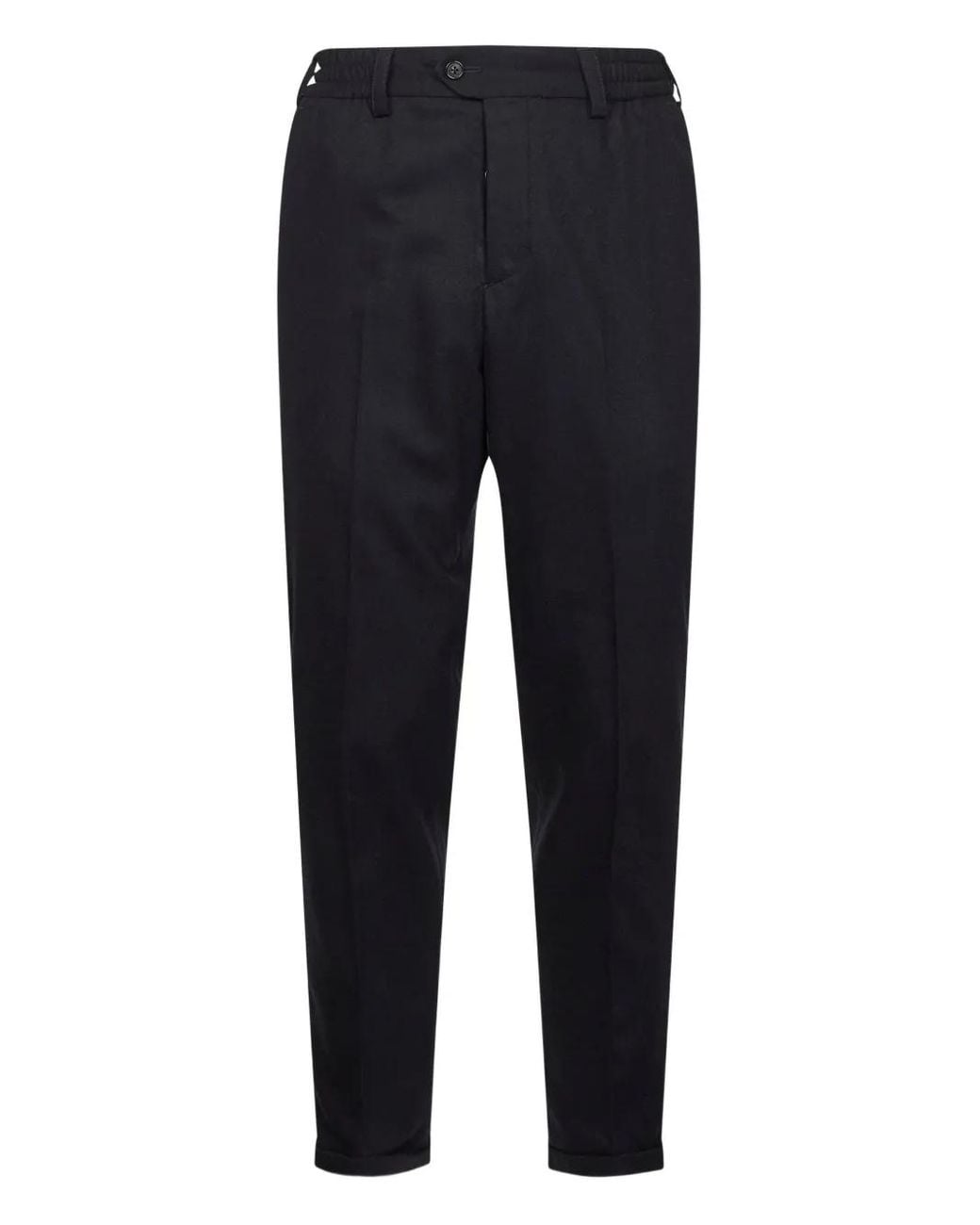 PT Torino Blue Elasticated-Waistband Trousers for men