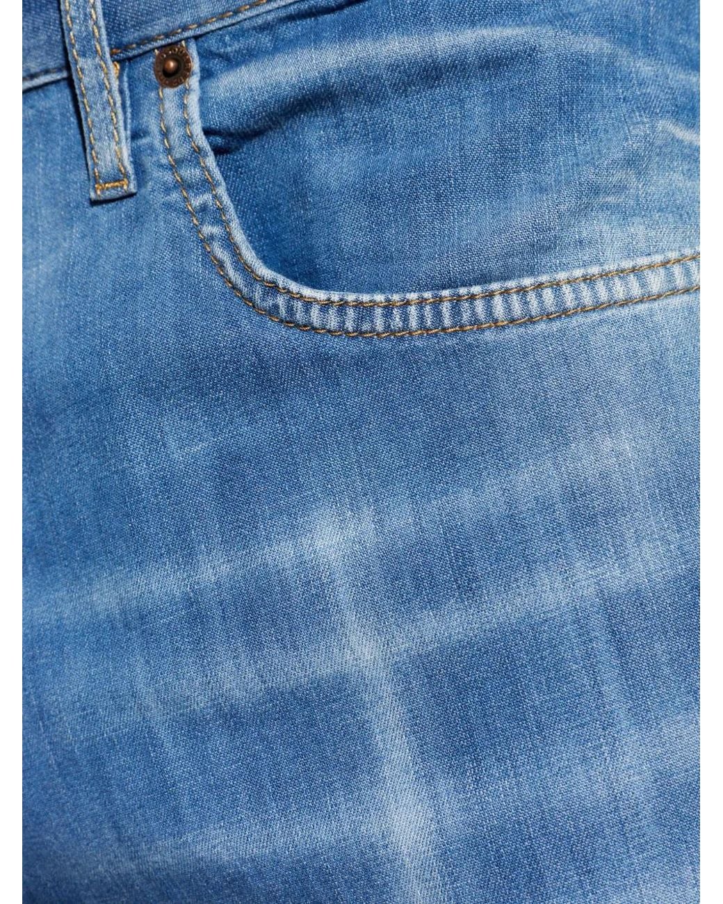 DSquared² Blue Faded-Effect Jeans for men