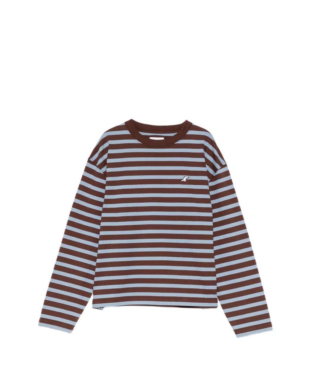 SPORT b. by agnès b. Dinosaur-Embroidered Striped T-Shirt