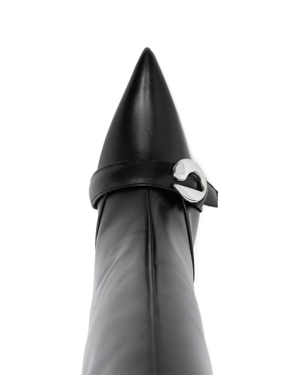 Coperni Black Knee-High Boots With Pointed Toes