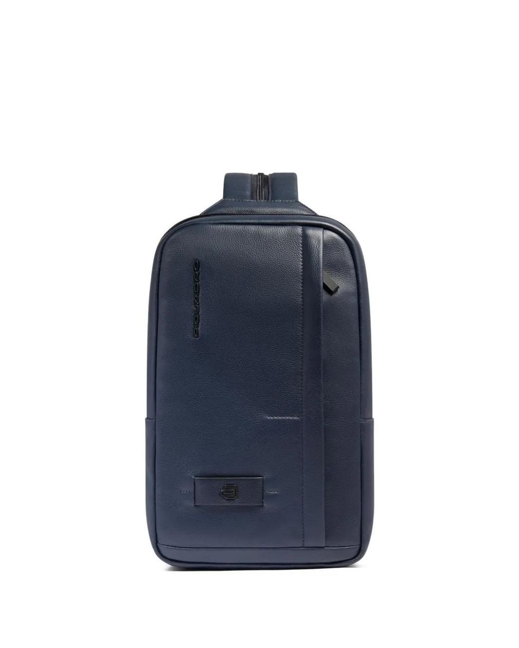 Piquadro Blue Convertible Leather Shoulder Bag for men