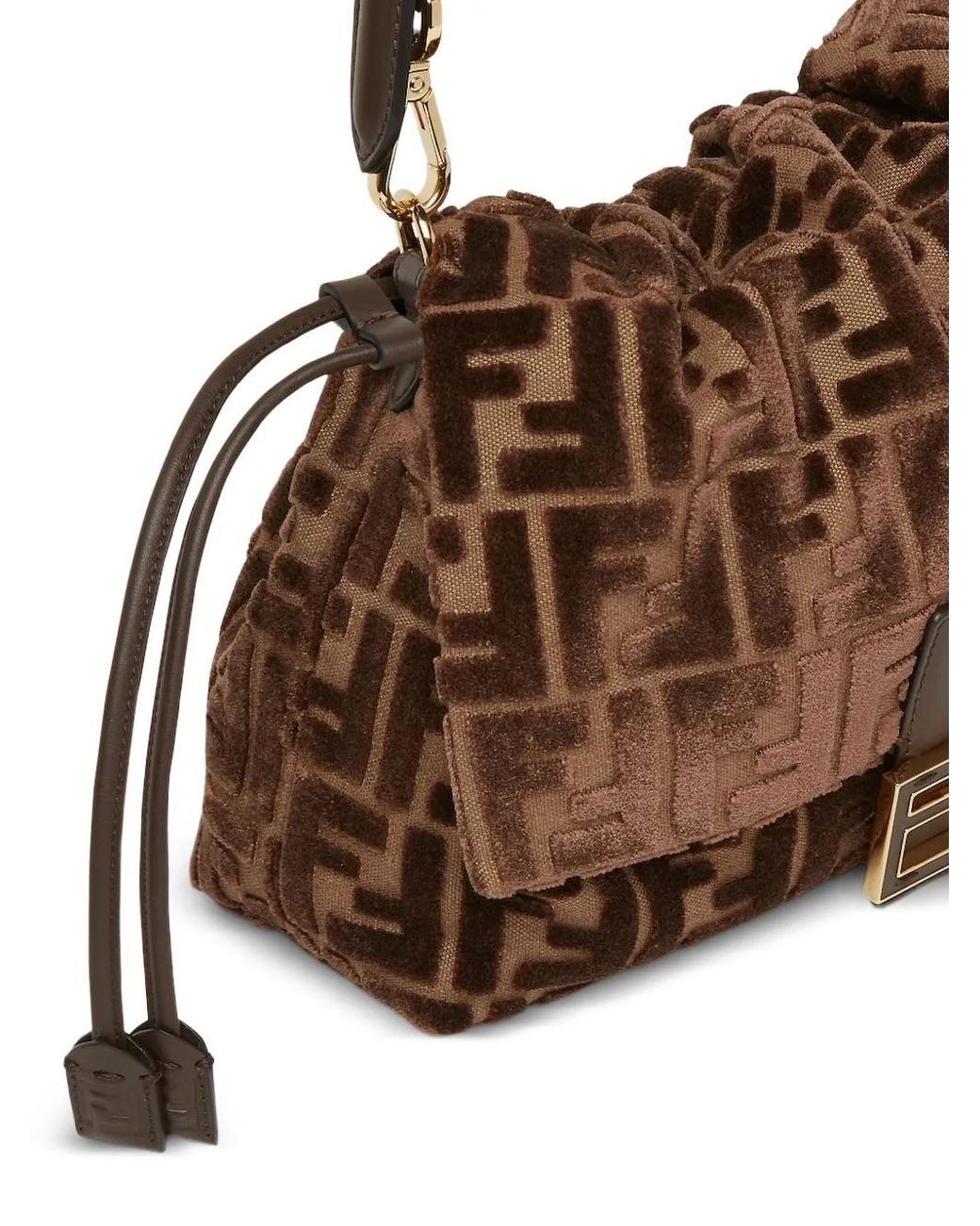 Fendi Metallic Medium Mamma Baguette Shoulder Bag