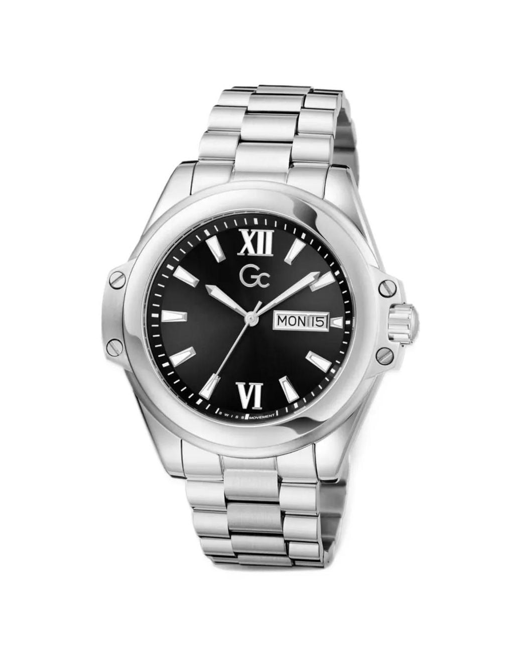 Guess Gray Gc Bolt 43Mm Watch for men