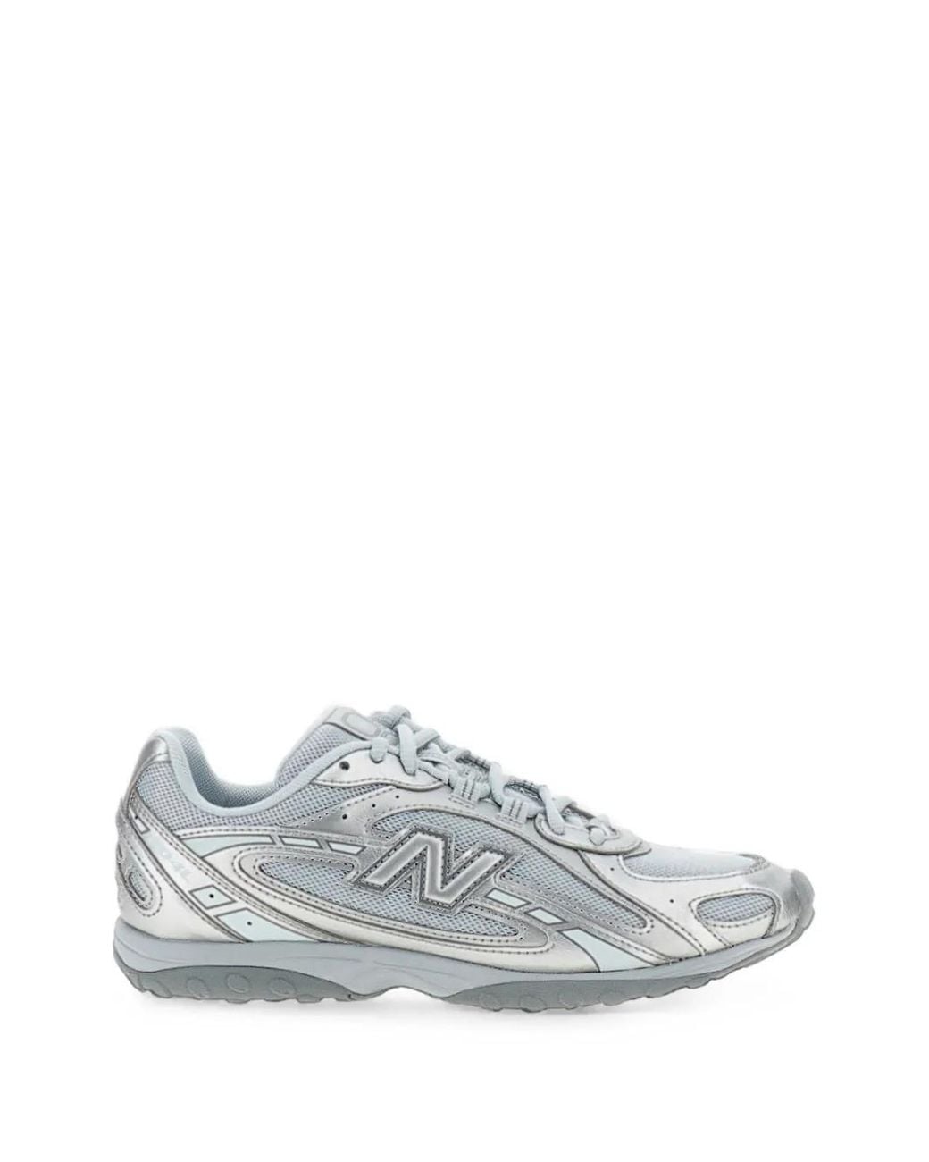 New Balance White Mesh-Panelled Sneakers