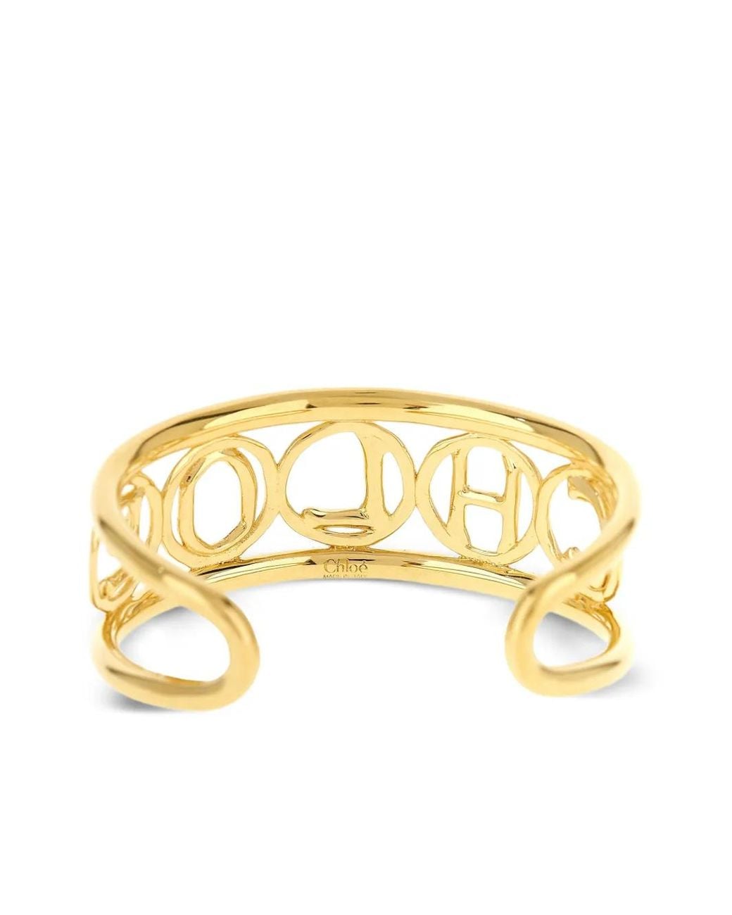 Chloé Metallic Script Cuff