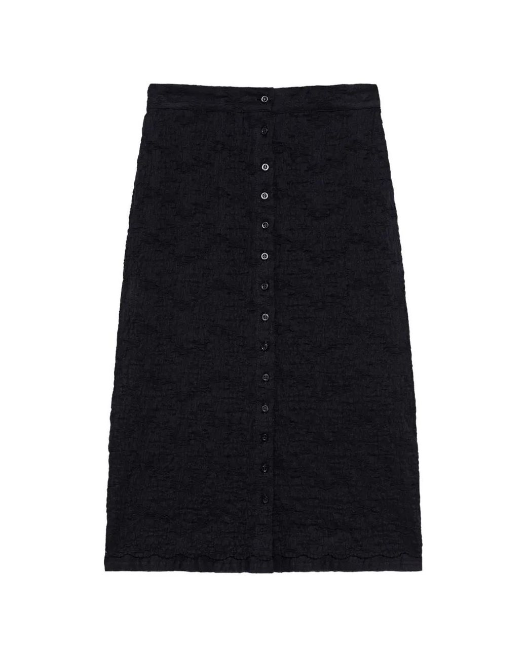 MSGM Button-Down Mini-Rok in het Black