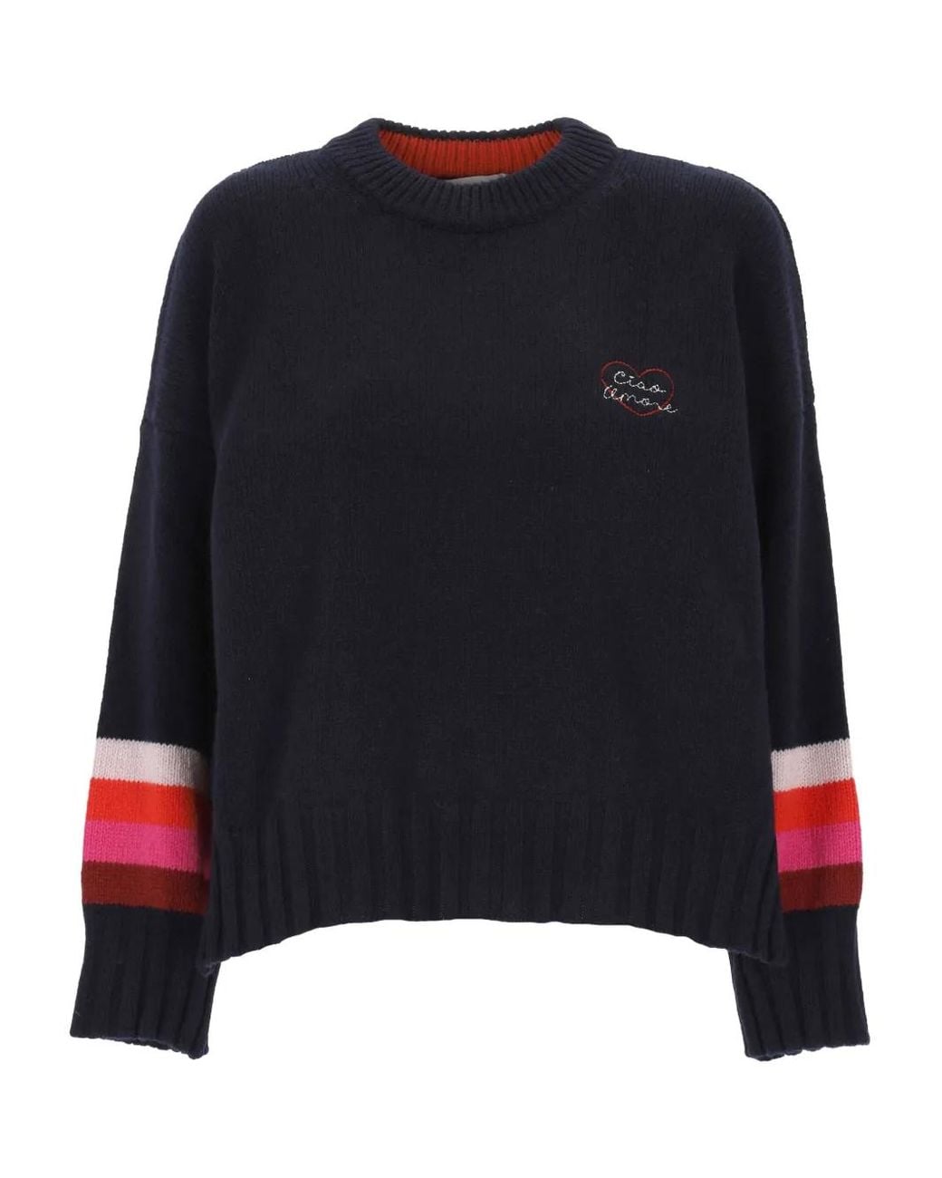 Pull À Poignets Rayés Giada Benincasa en coloris Black