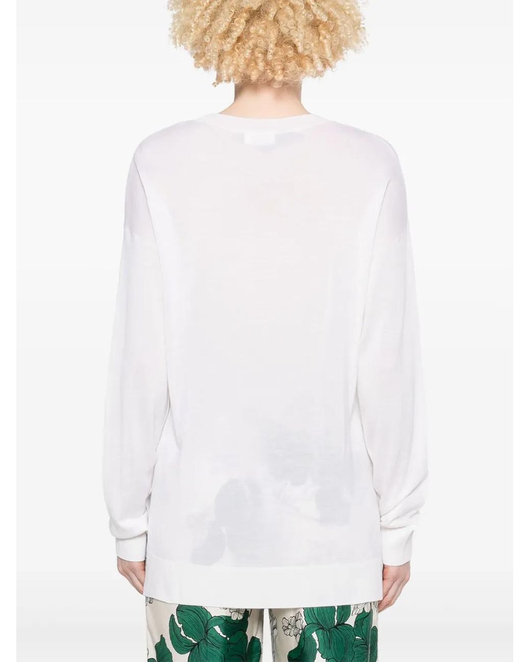 P.A.R.O.S.H. White Linfa Sweater
