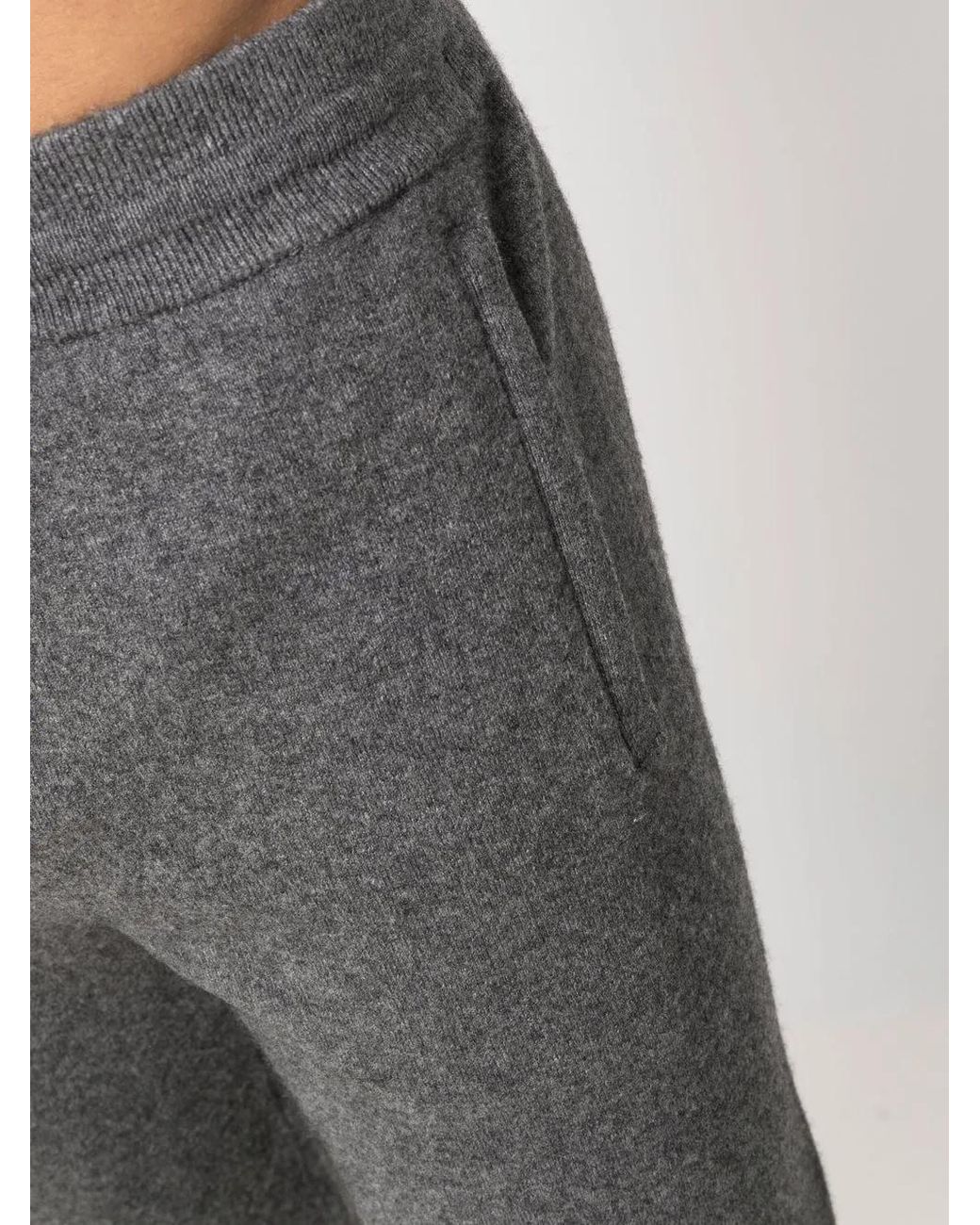 Vince Gray Solid-Color Knit Track Pants for men