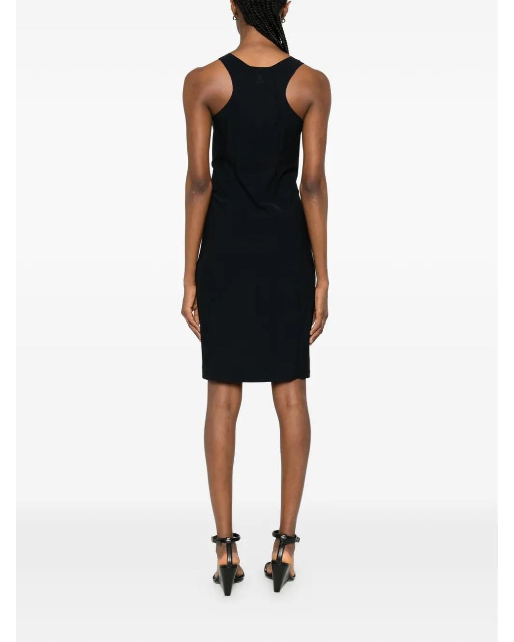Patrizia Pepe Black Sleeveless Midi Dress