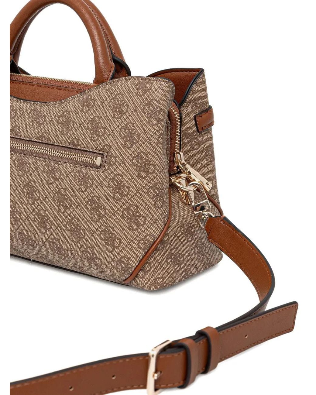 Borsa Tote Dea Con Monogramma di Guess in Brown