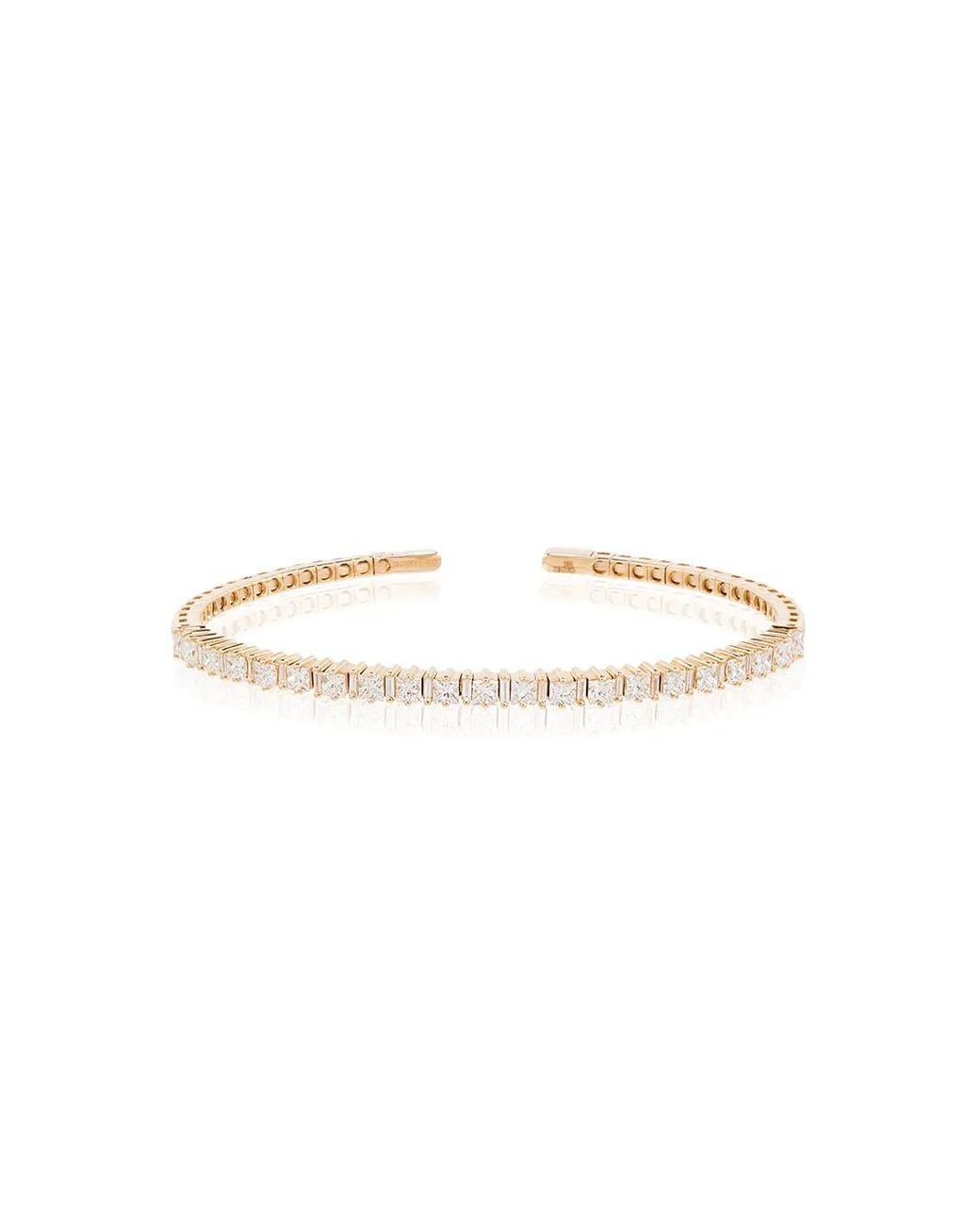 Suzanne Kalan White 18Kt Mixed Cut Diamond Bracelet