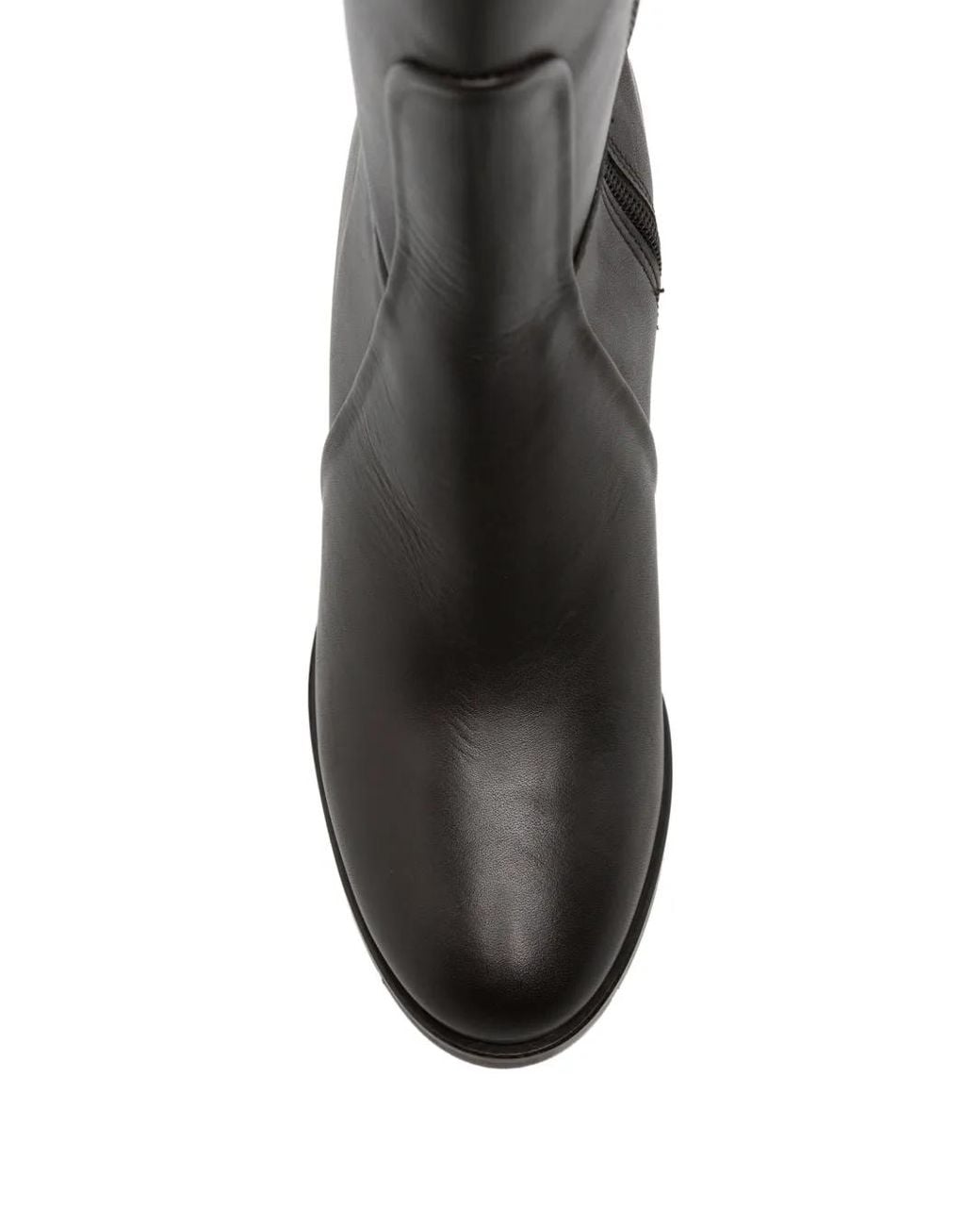SERGIO MORETTI FIRENZE Black Knee-High Leather Boots