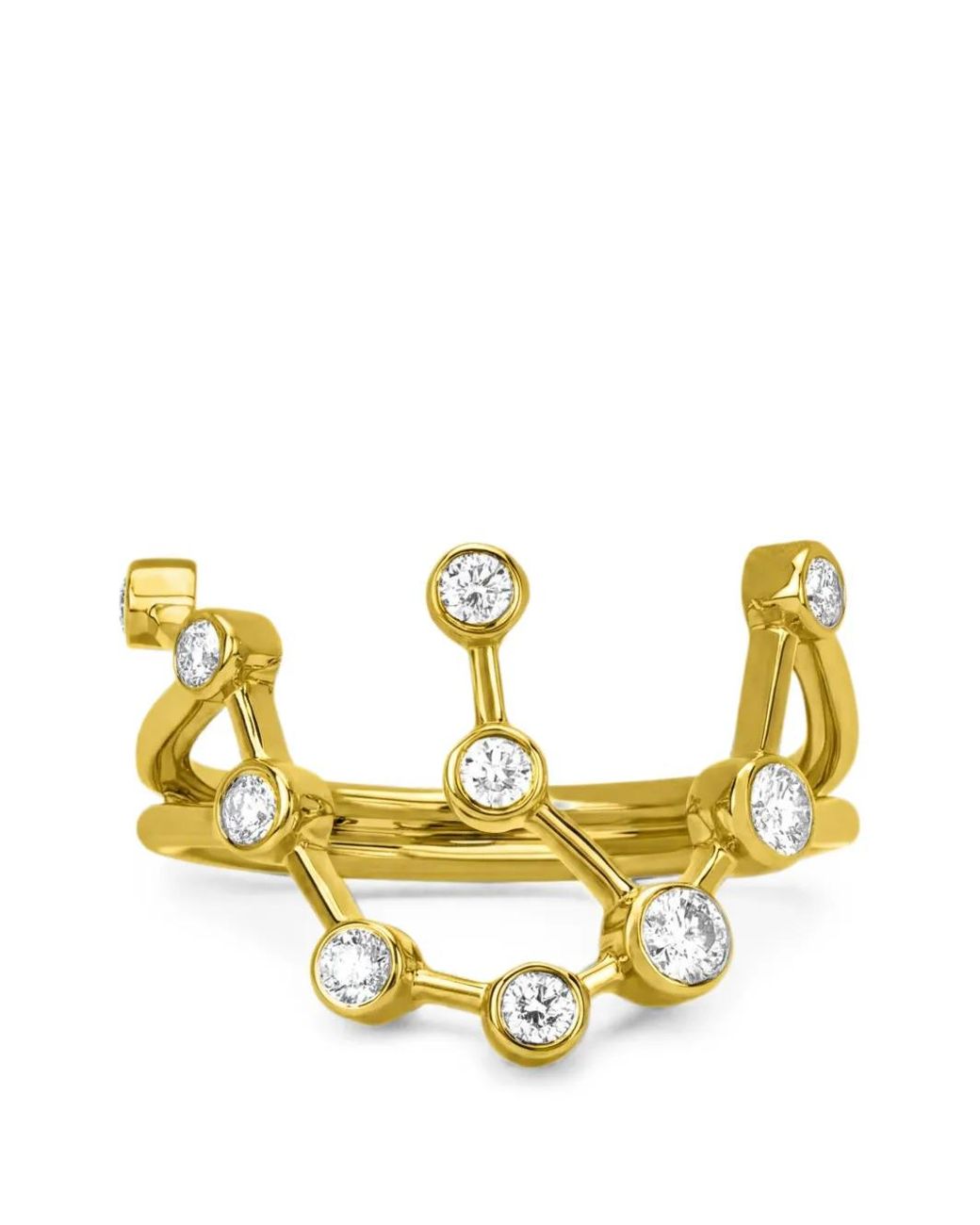Logan Hollowell White Aquarius Constellation Diamond Ring