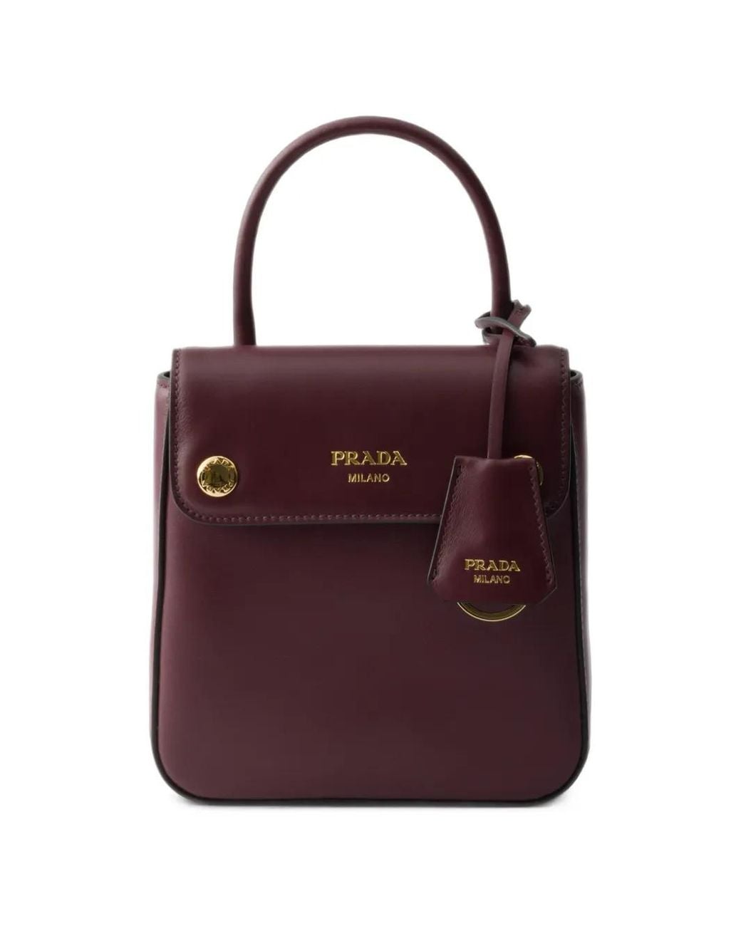 Prada Purple Carry Mini Leather Handbag