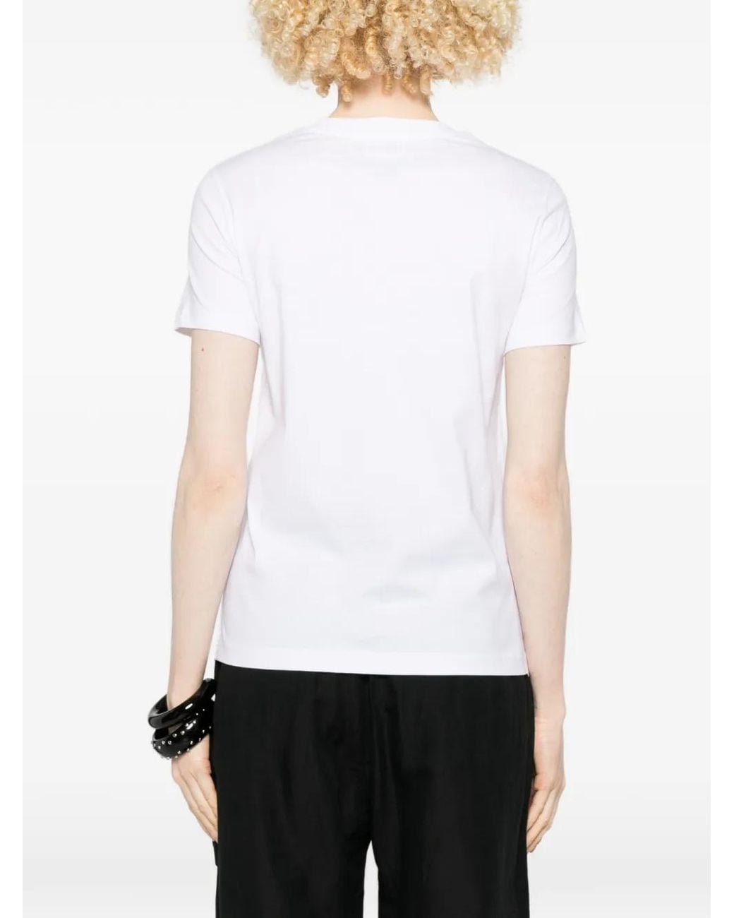 DIESEL White Short-Sleeves Logo T-Shirt