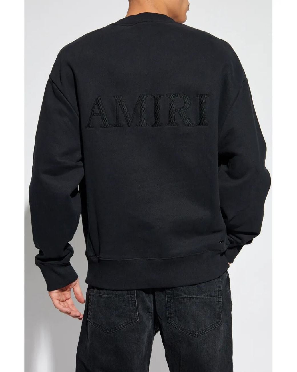 Amiri Blue Hoodie With Logo for men