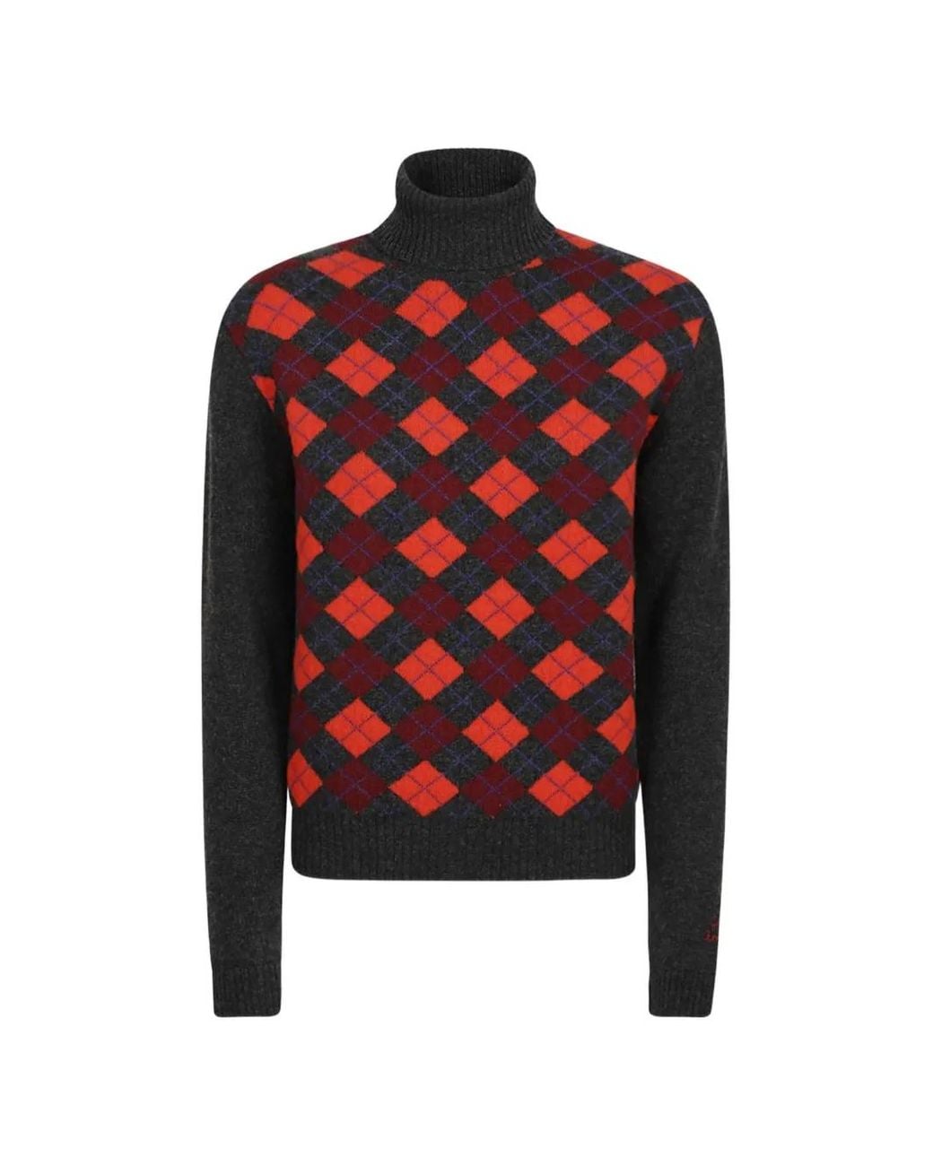 Giada Benincasa Red London Roll-Neck Sweater