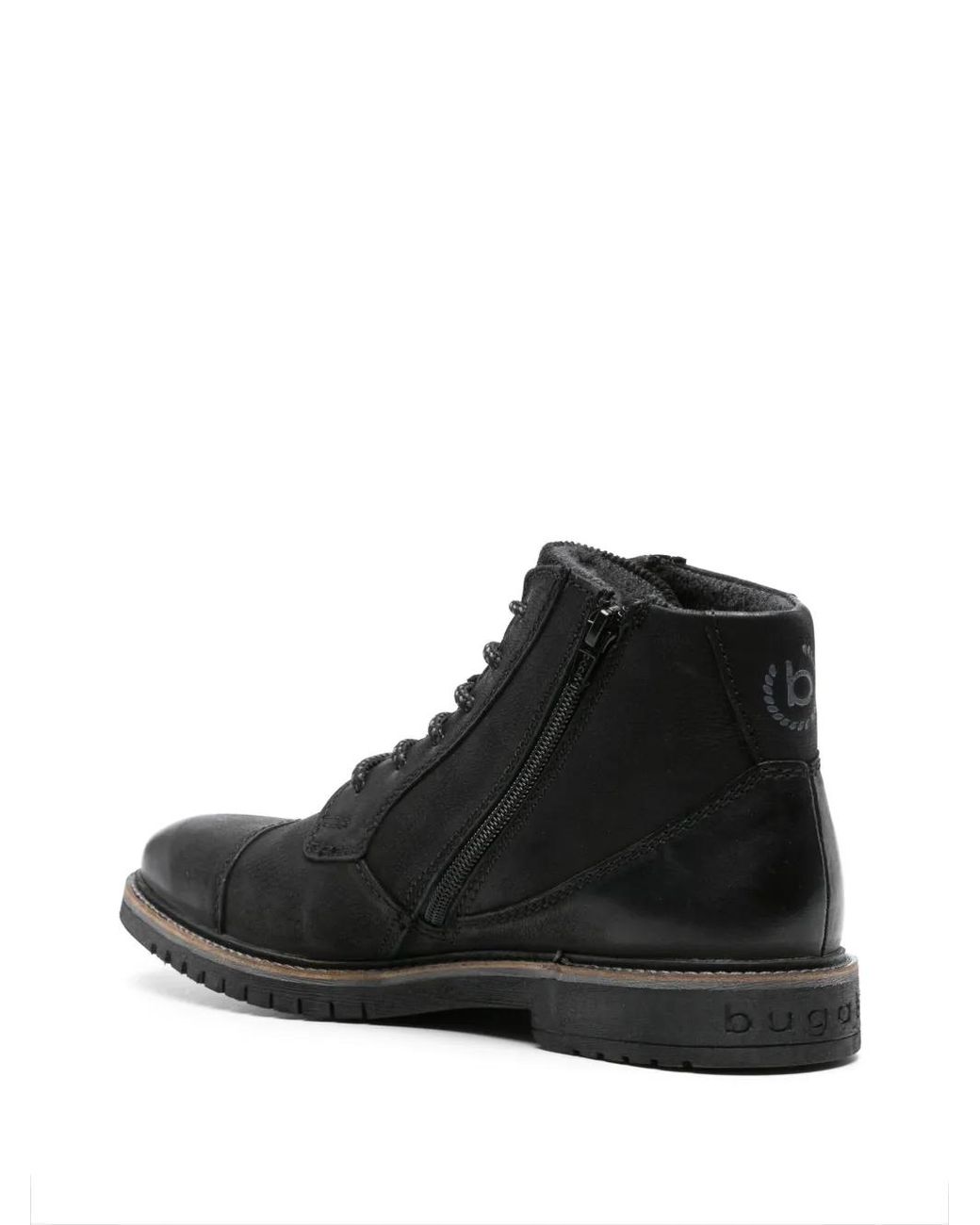 Bugatti Black Caj Leather Ankle Boots for men
