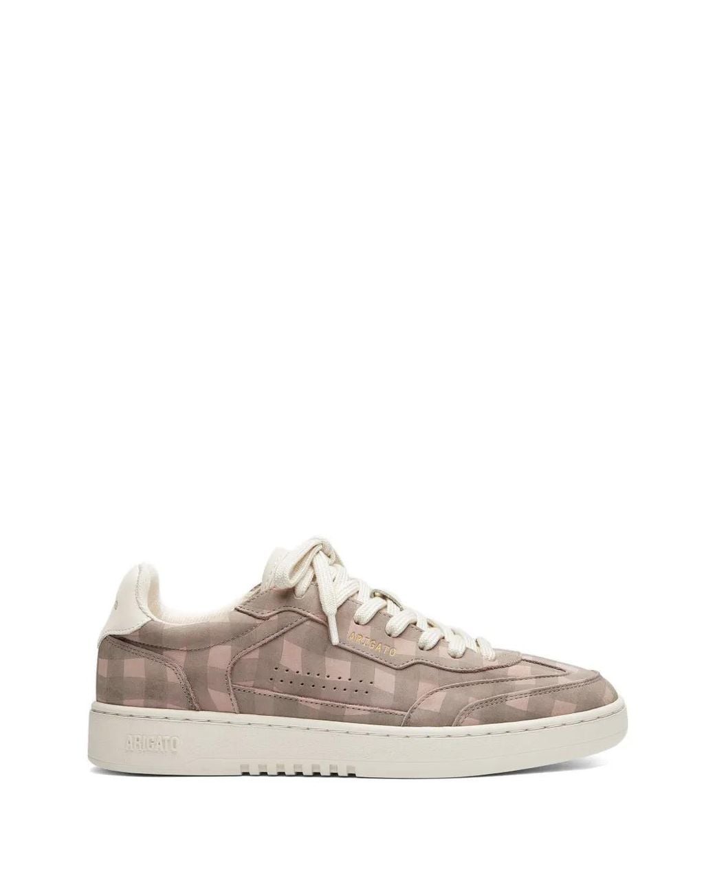 Axel Arigato Pink Dice T-Toe Gingham Sneakers for men