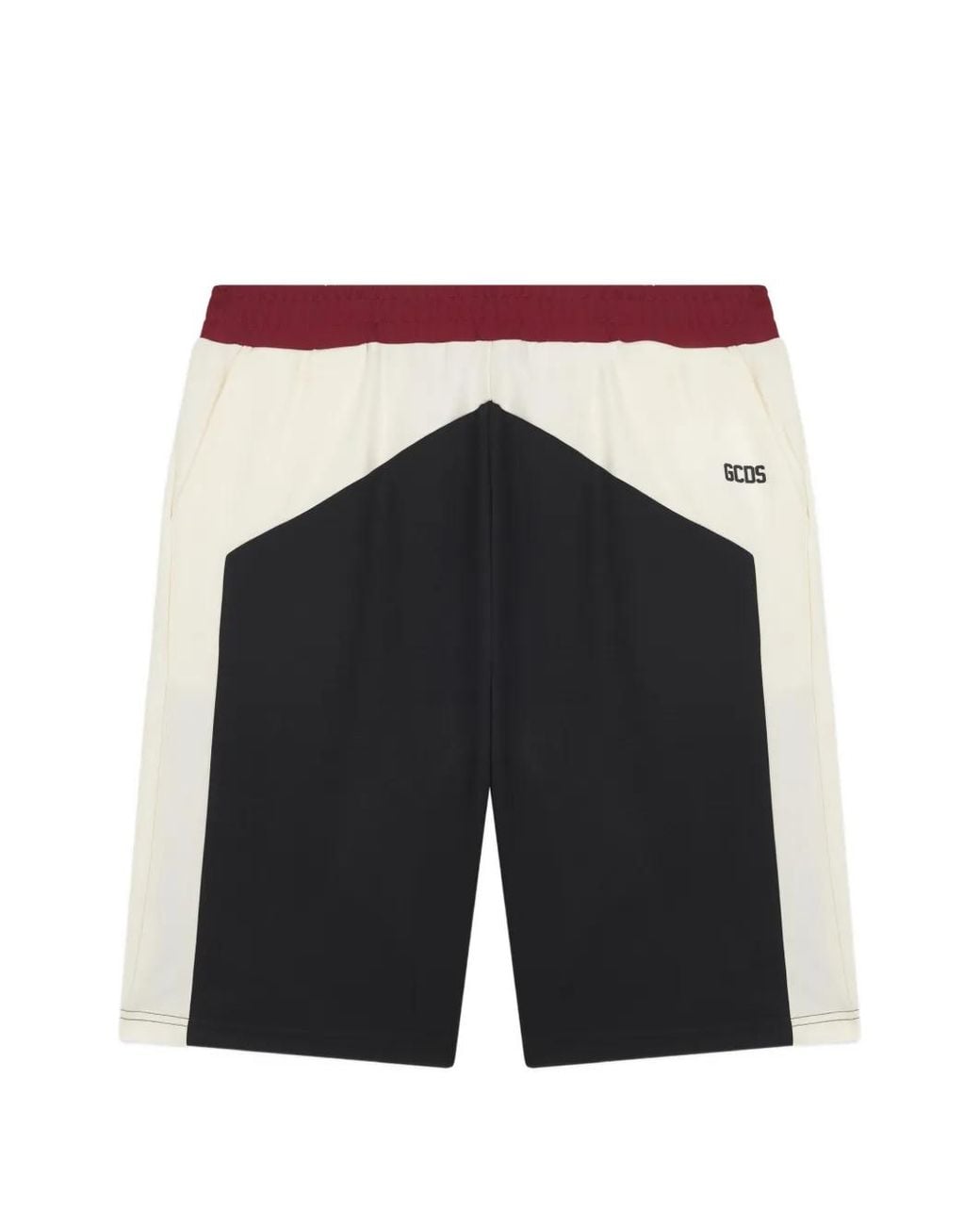 Gcds Black Color-Block Track Shorts for men