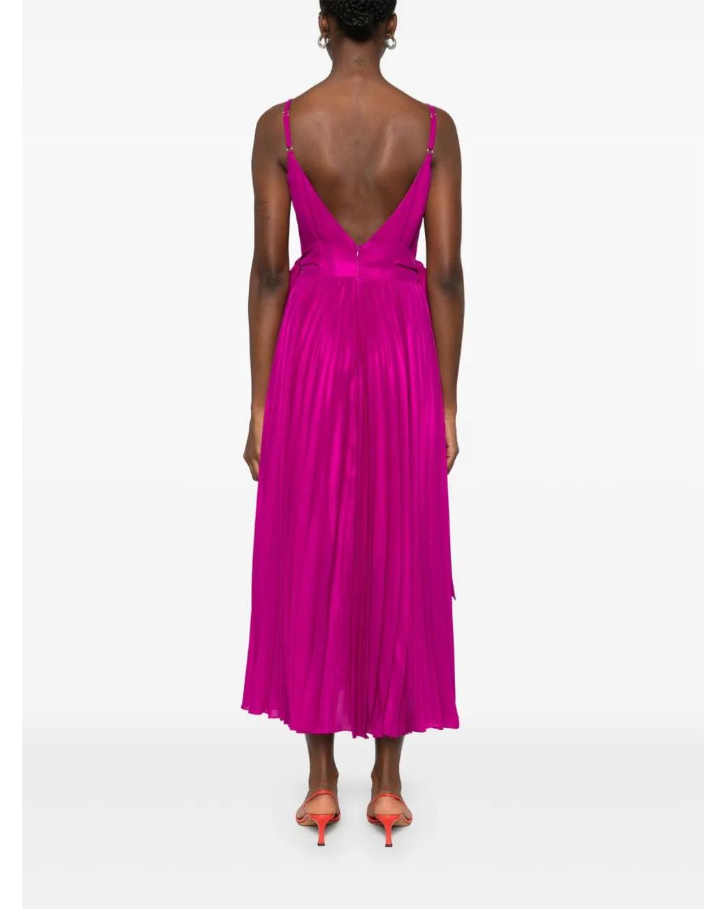 Parlor Purple Metallic-Effect Maxi Dress