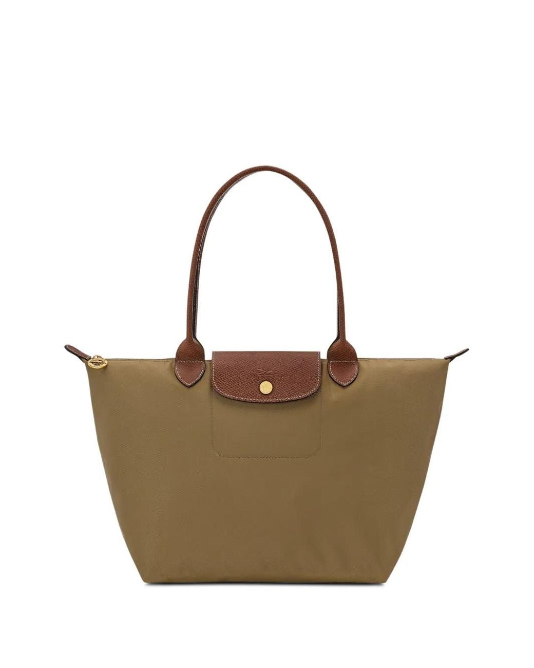 Longchamp Brown Le Pliage Original M Tote Bag