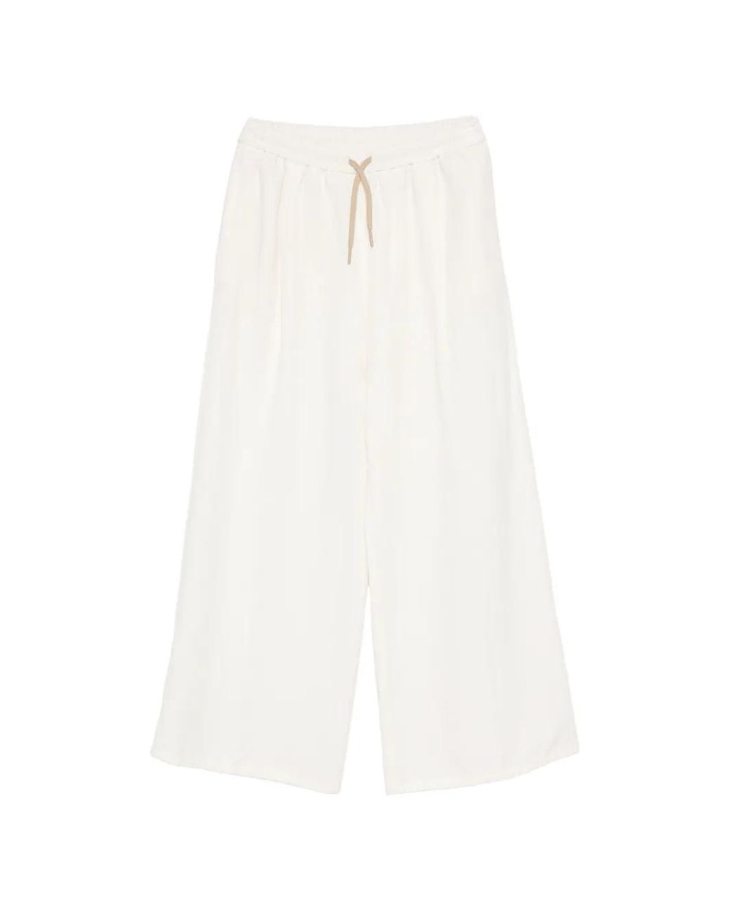 Berwich White Pantalon Palazzo Nina