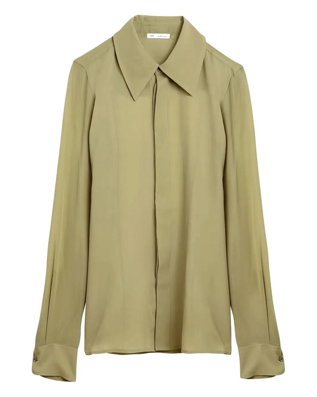 AMI Green Silk Shirt